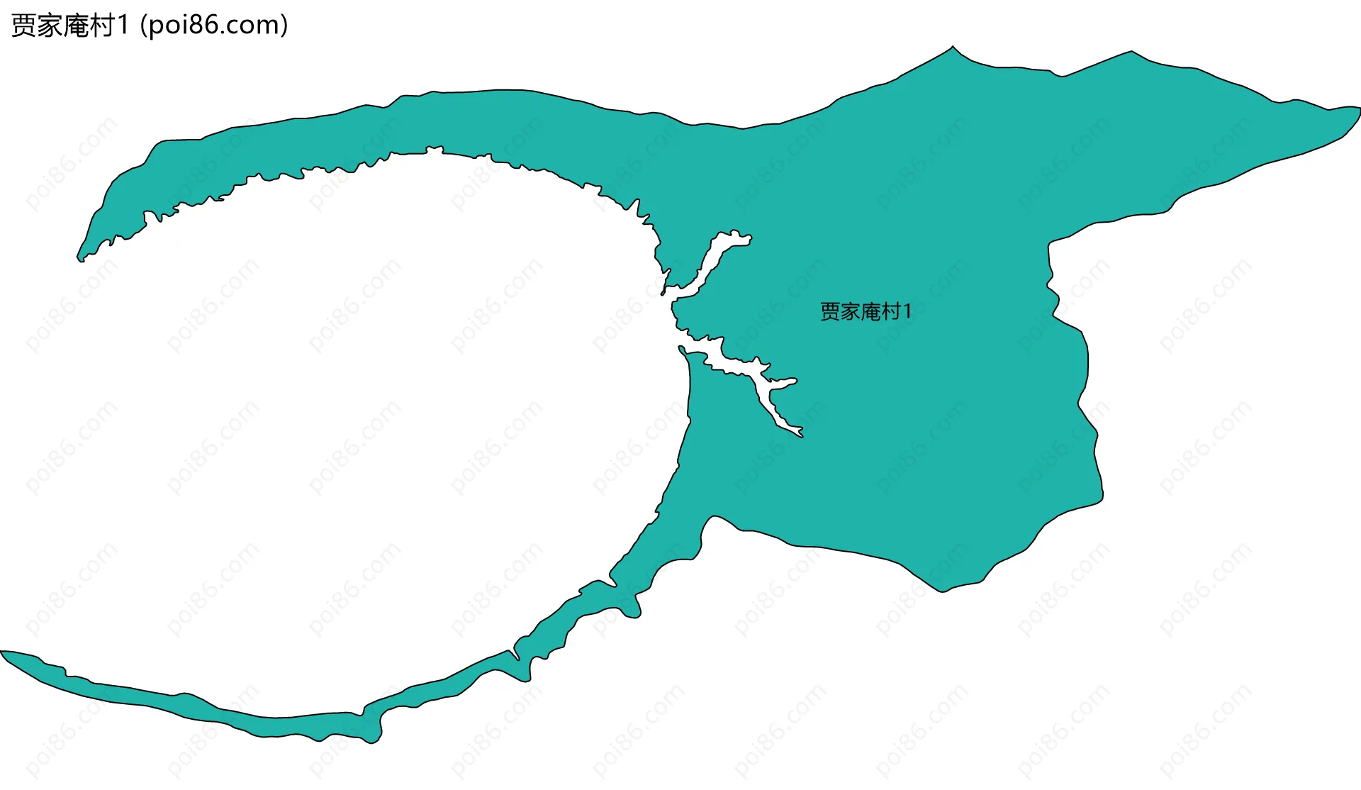 贾家庵村1边界地图