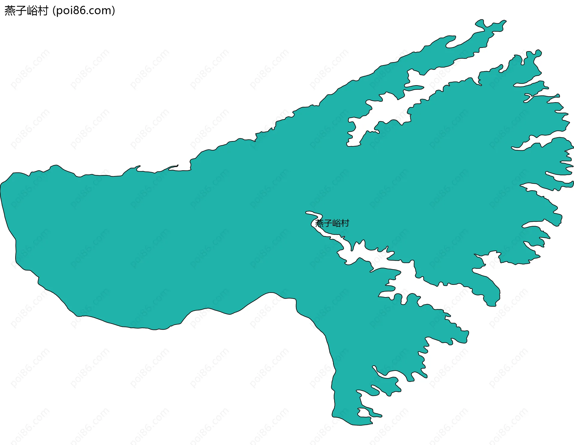 燕子峪村边界地图