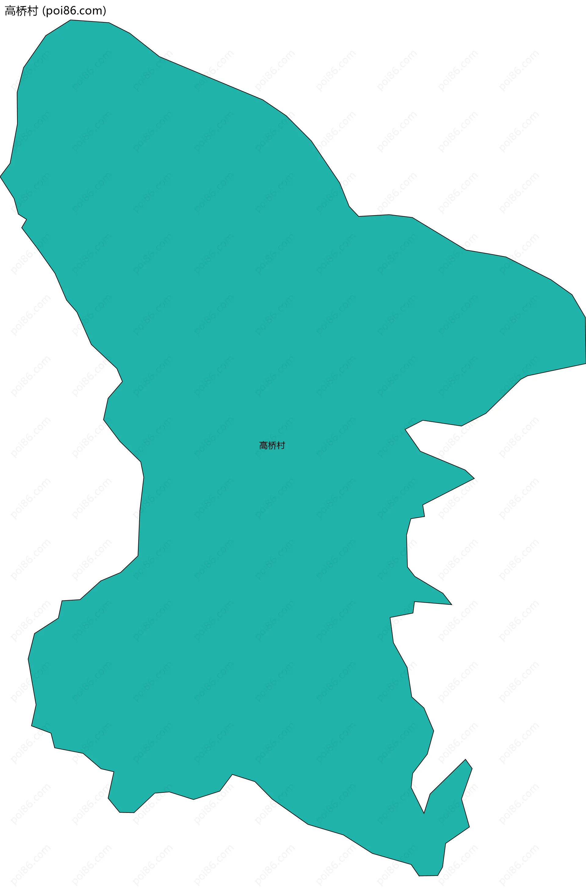 高桥村边界地图