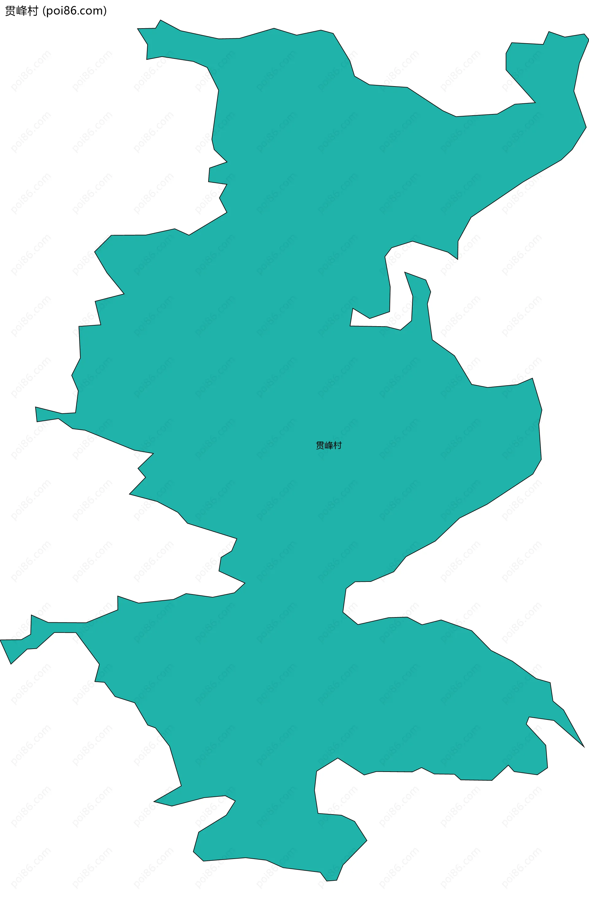 贯峰村边界地图