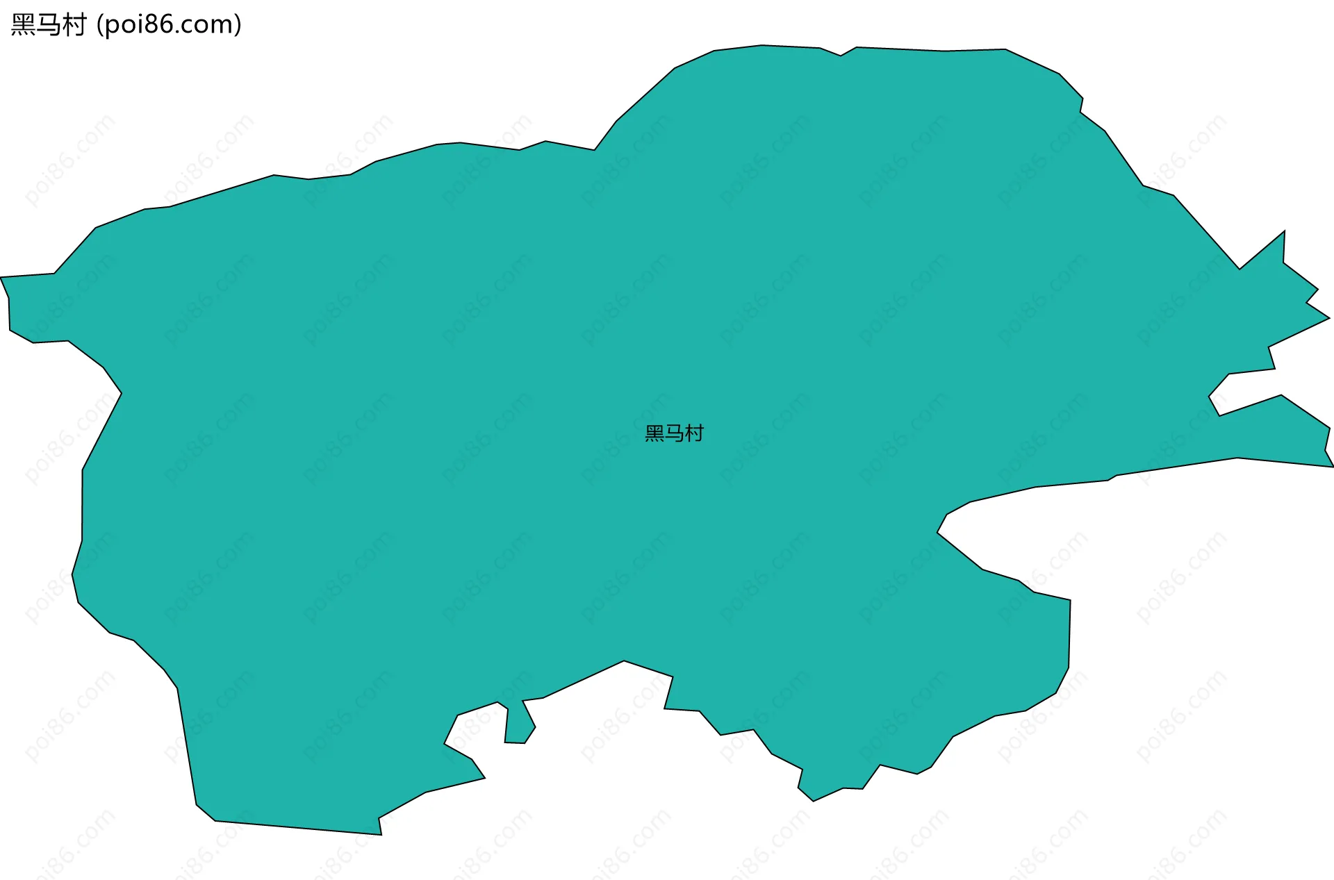 黑马村边界地图