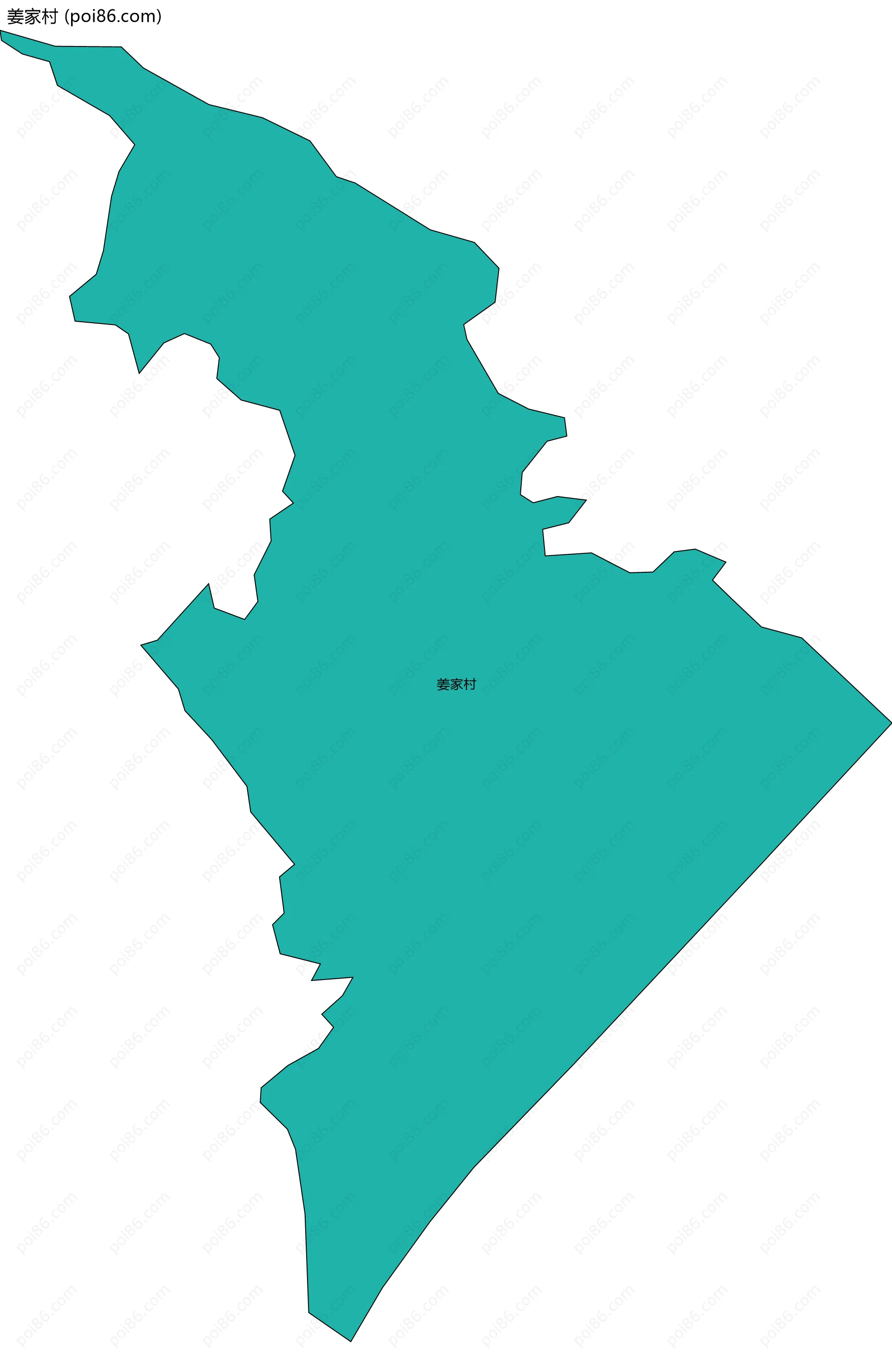 姜家村边界地图