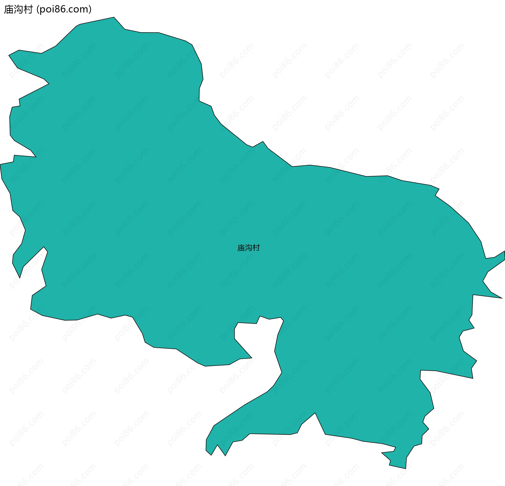 庙沟村边界地图