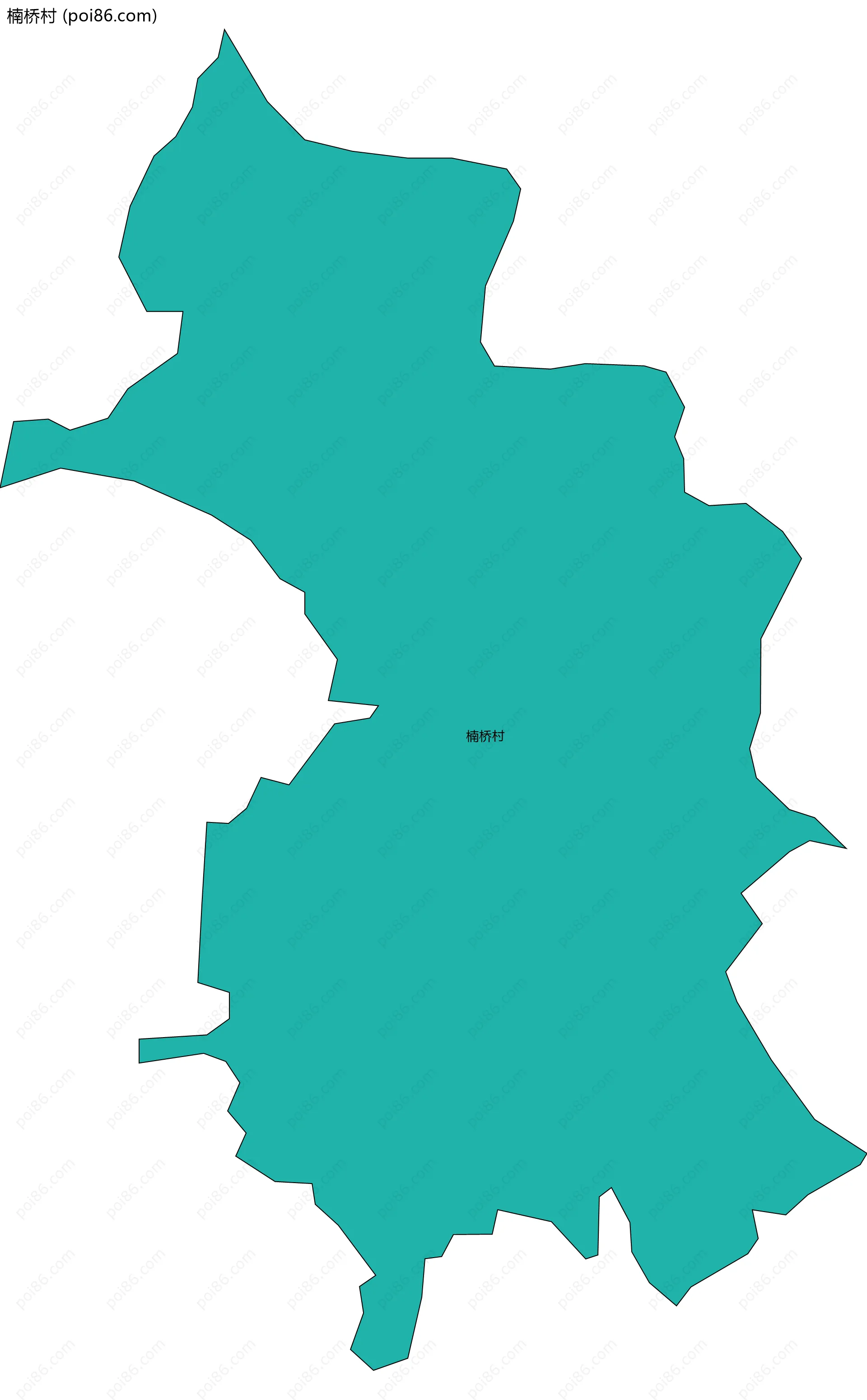 楠桥村边界地图