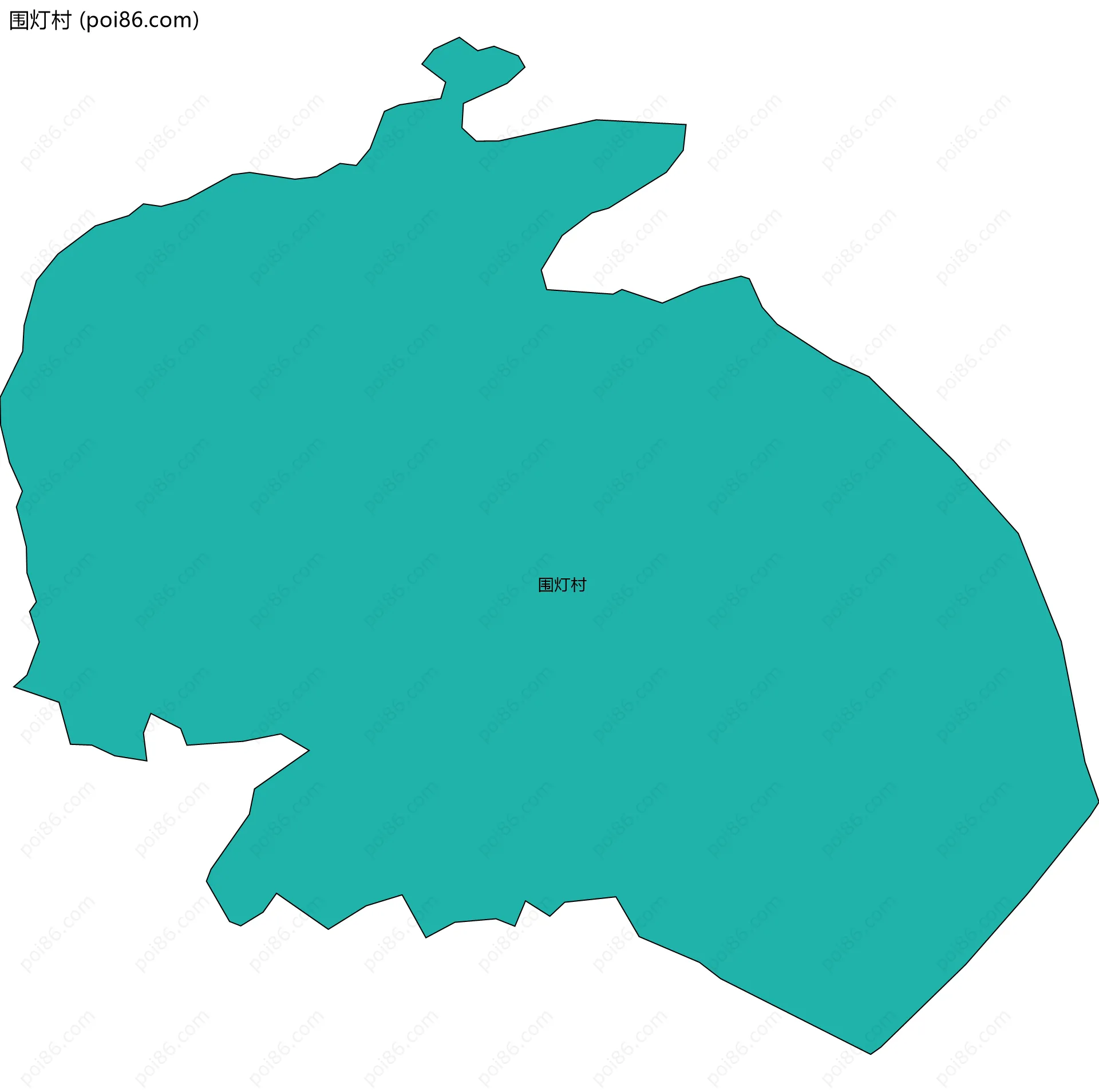 围灯村边界地图
