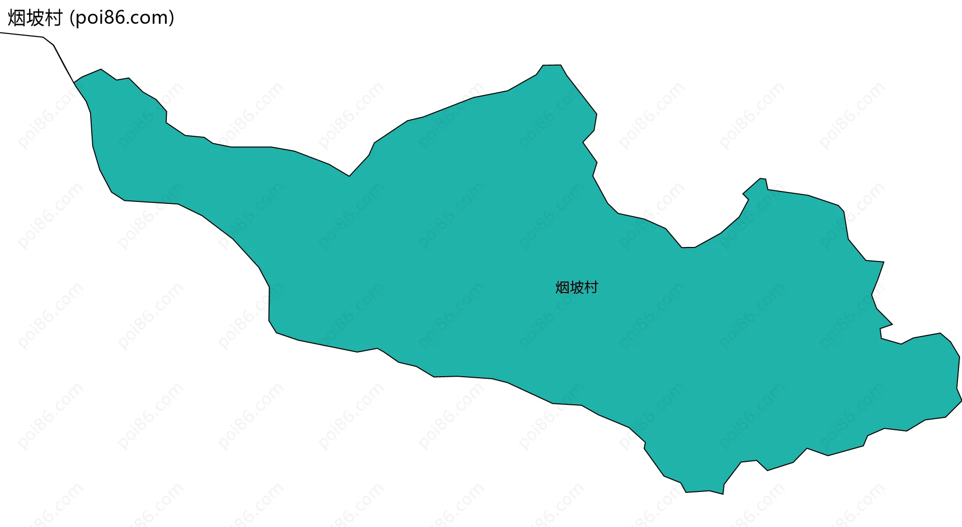 烟坡村边界地图