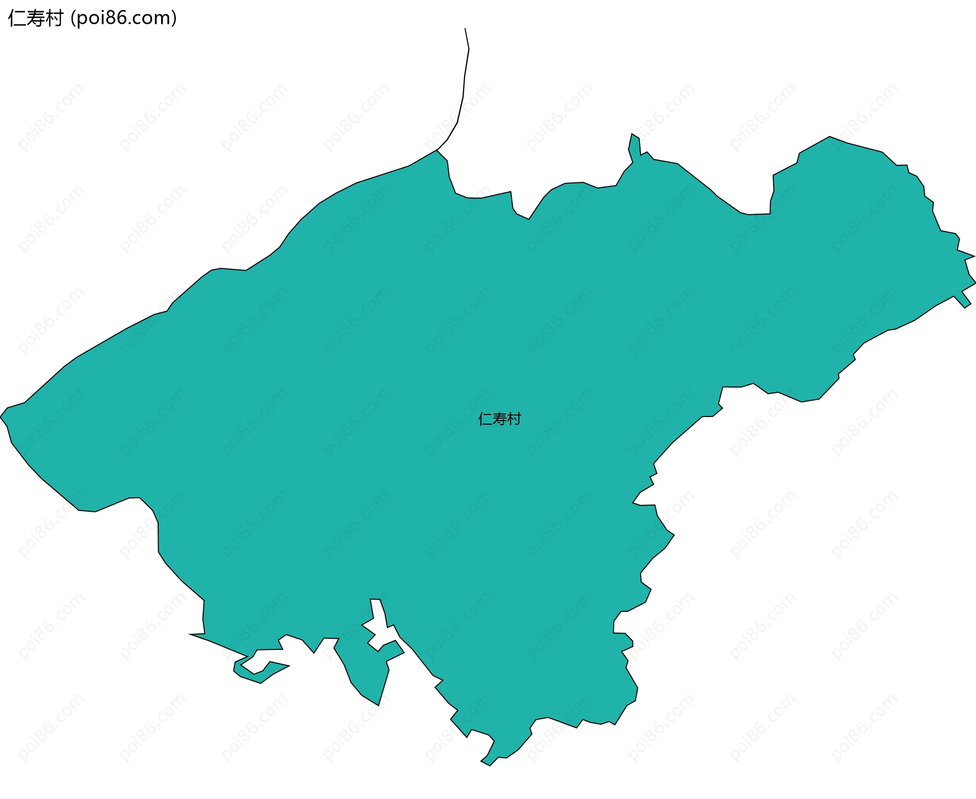 仁寿村边界地图