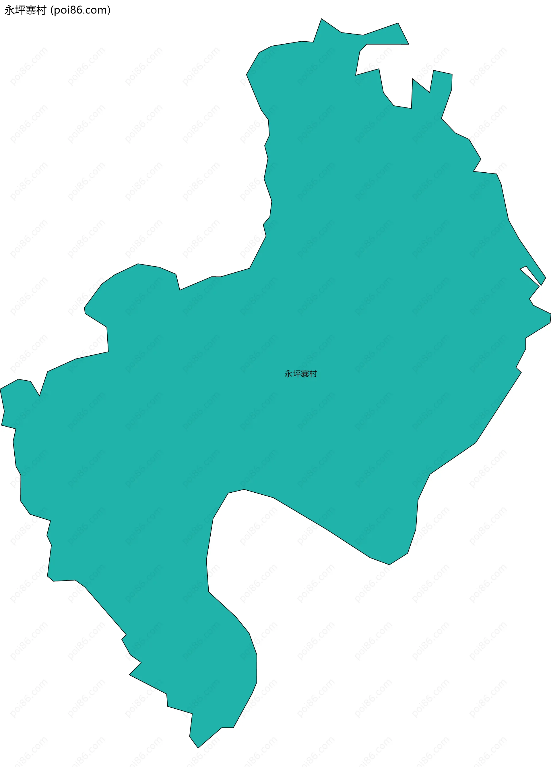 永坪寨村边界地图