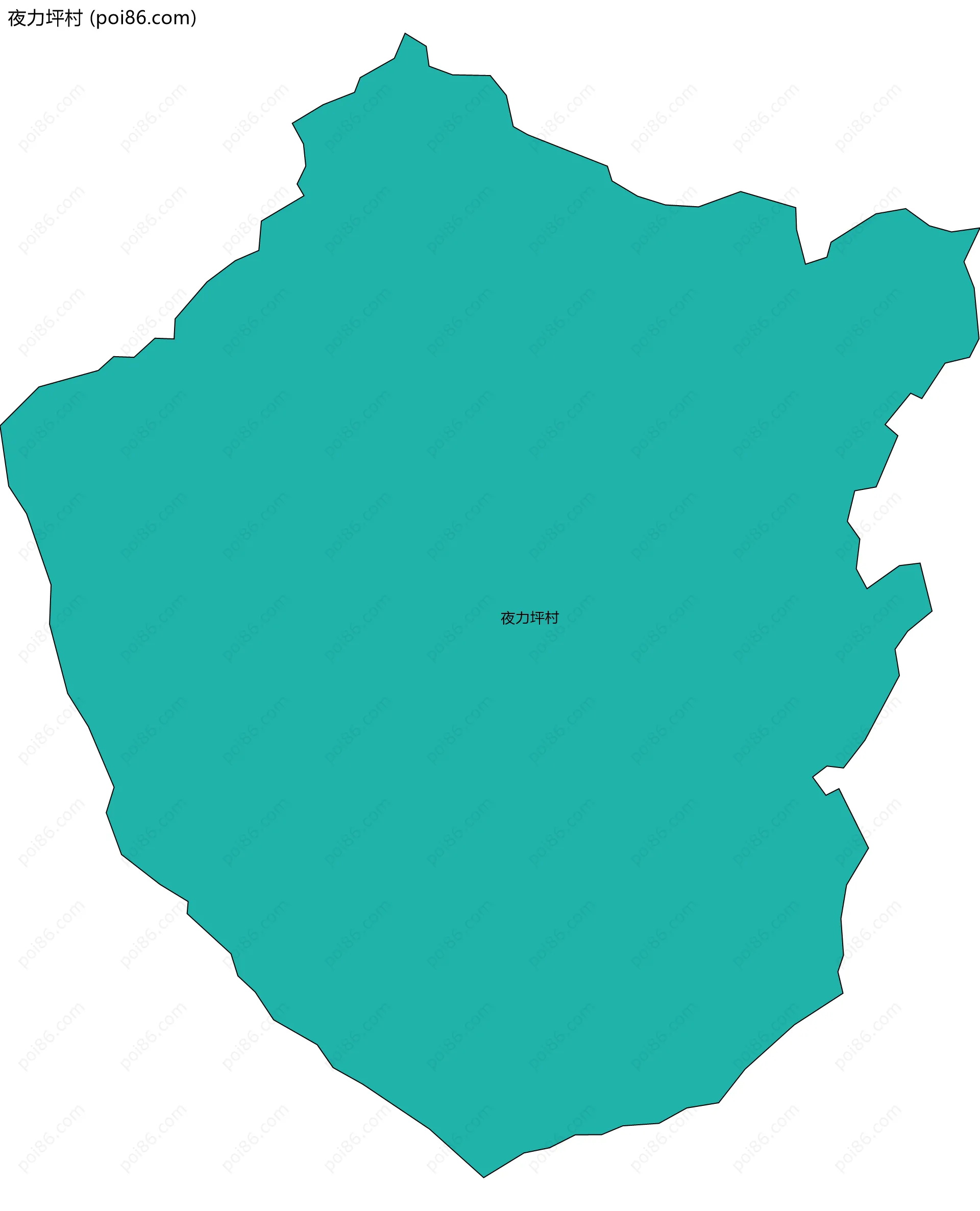 夜力坪村边界地图