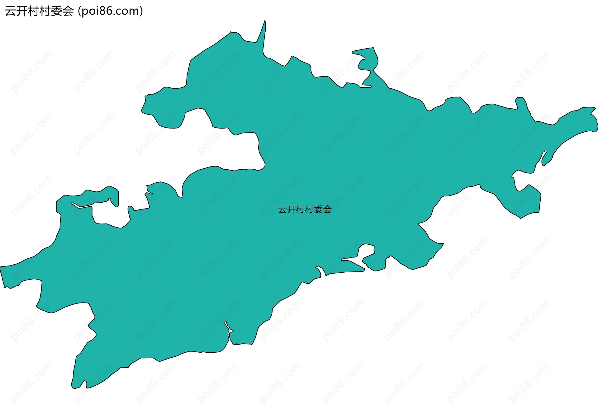 云开村村委会边界地图