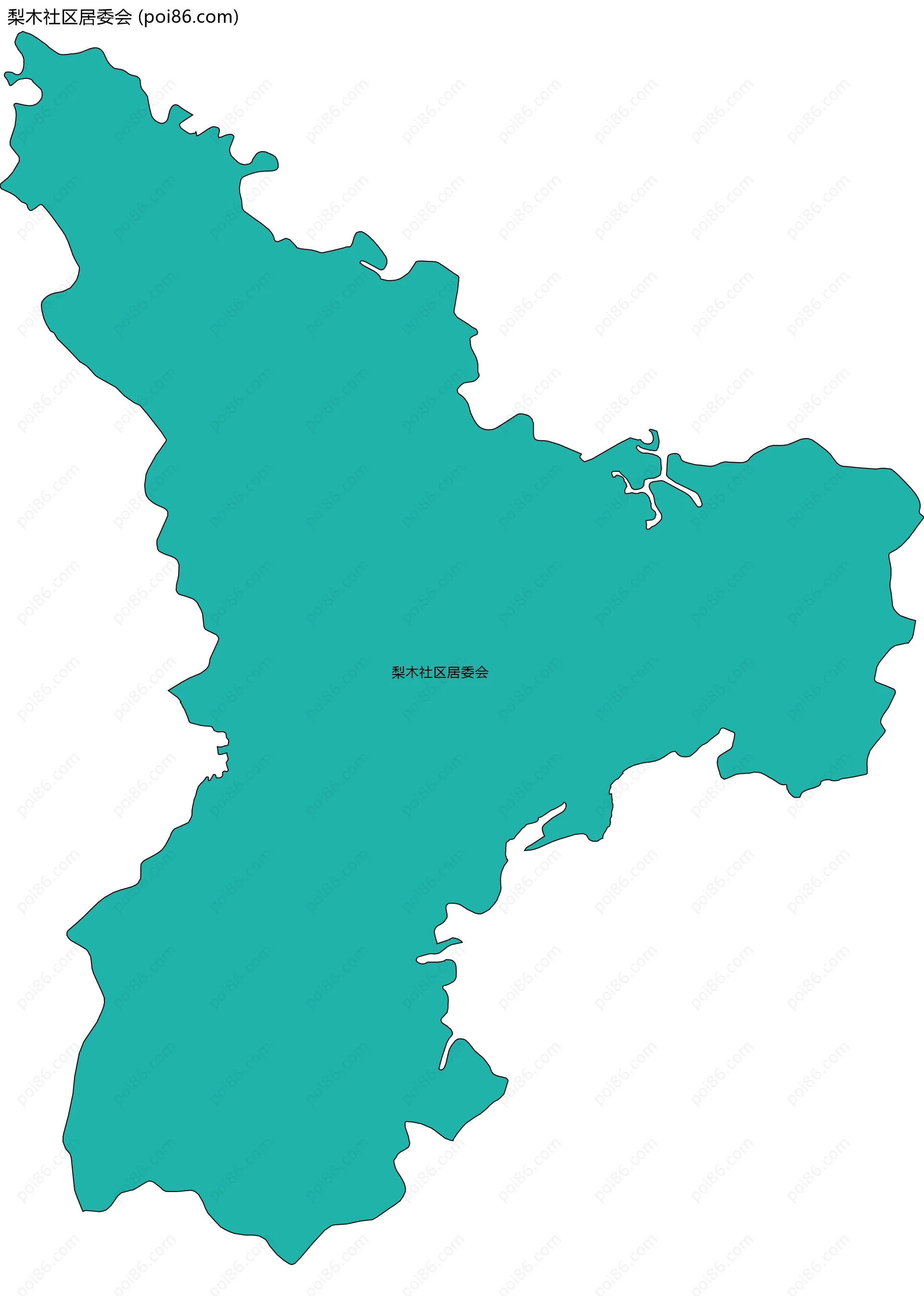 梨木社区居委会边界地图