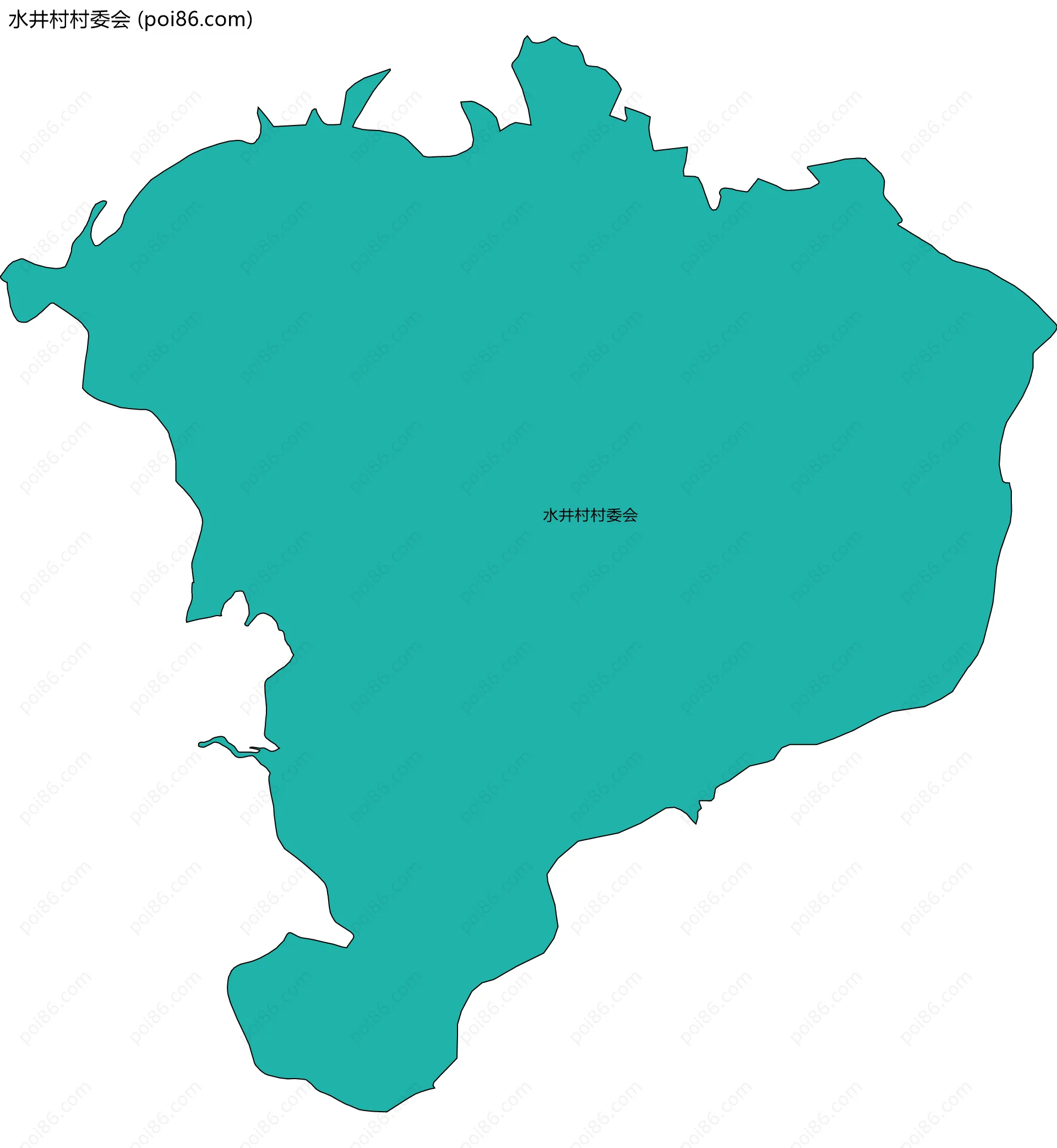 水井村村委会边界地图