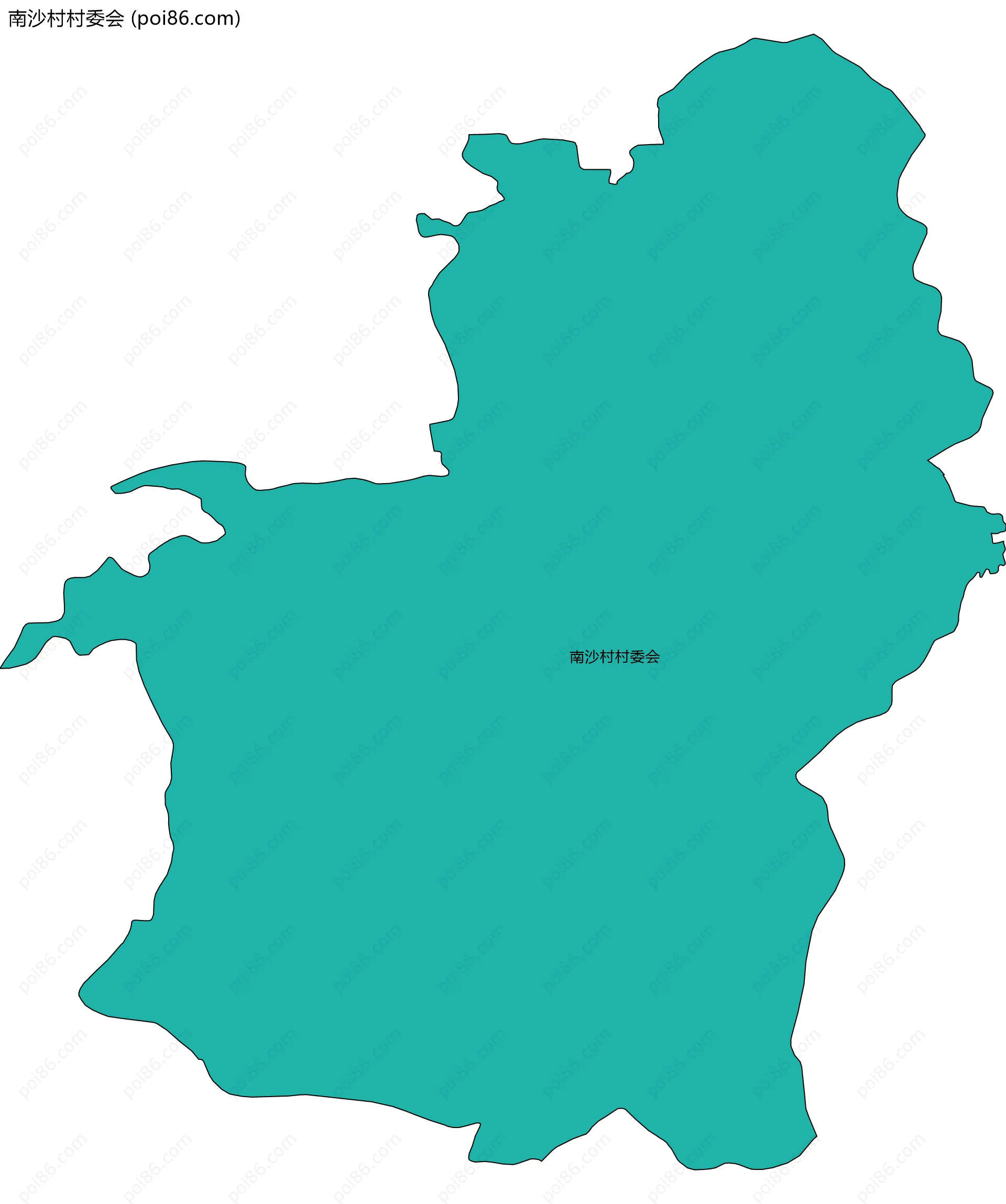 南沙村村委会边界地图