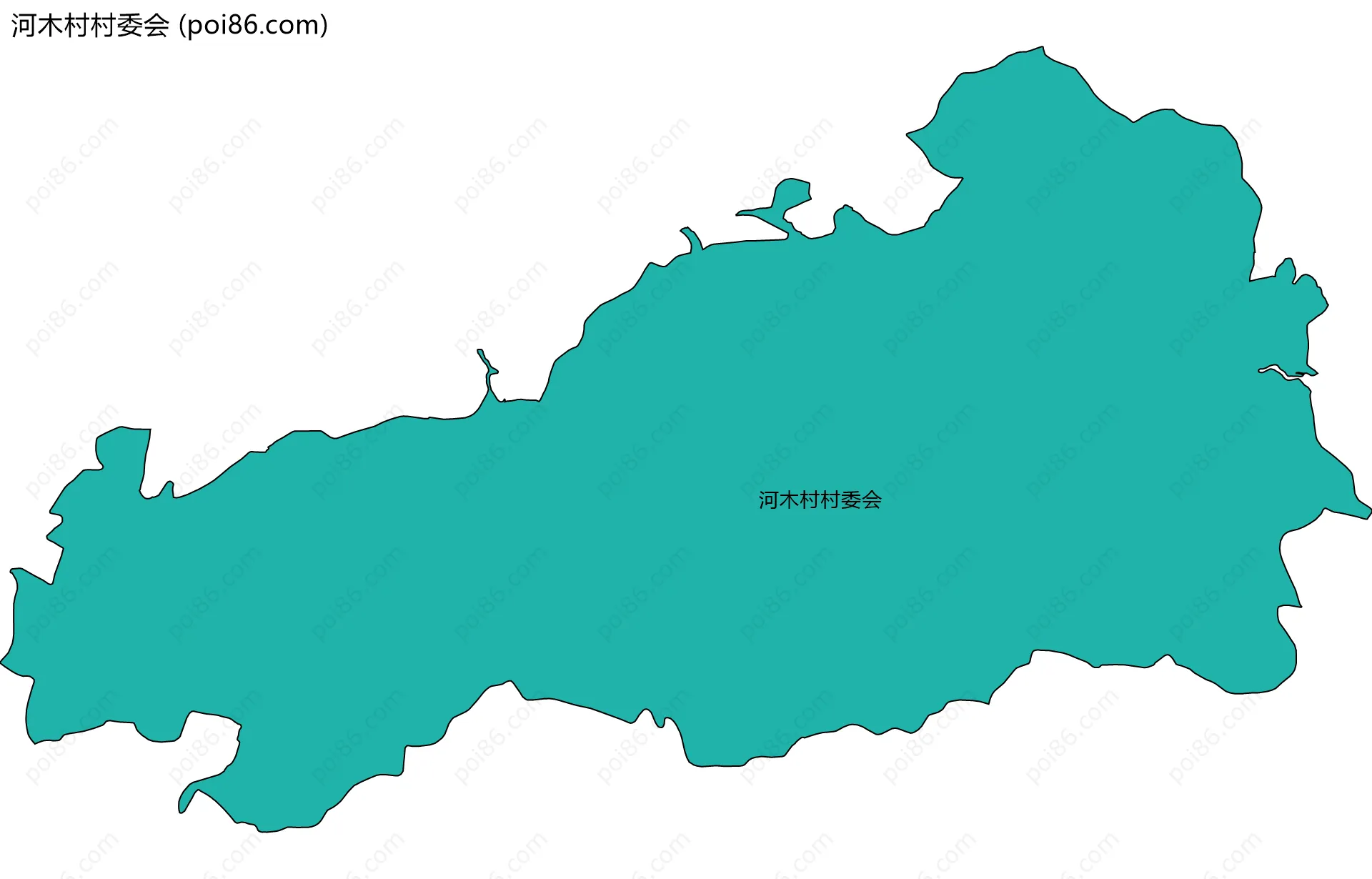 河木村村委会边界地图