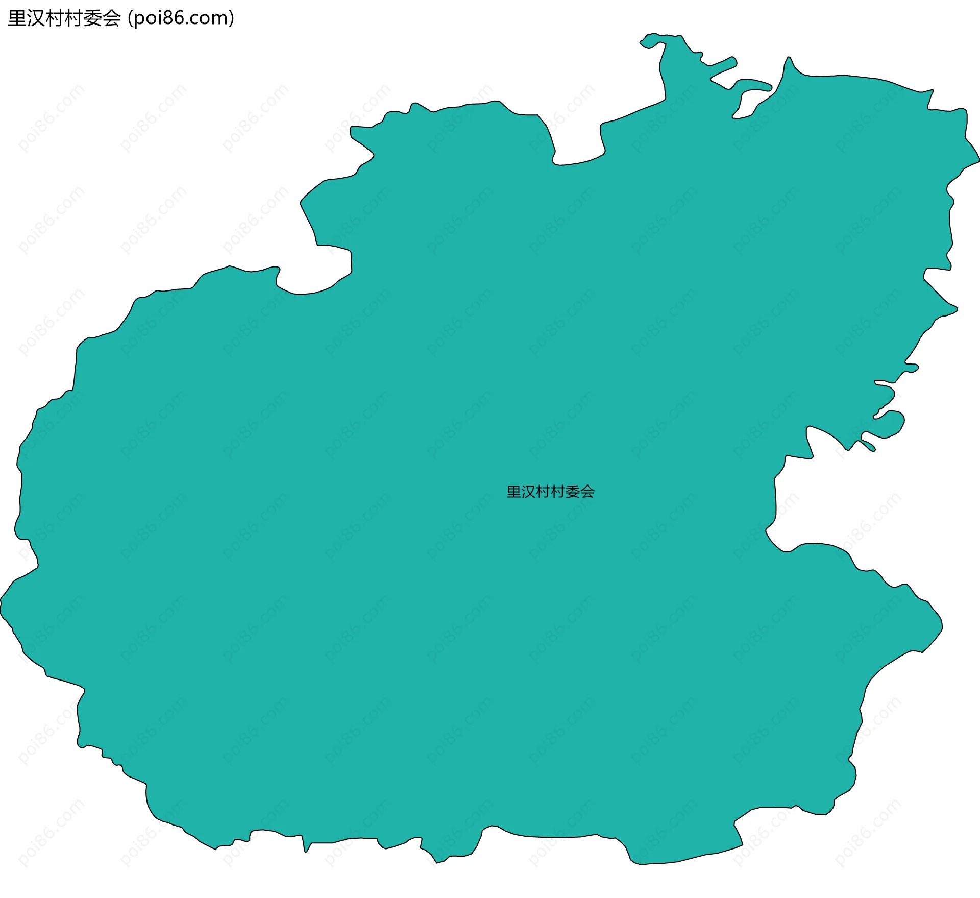 里汉村村委会边界地图