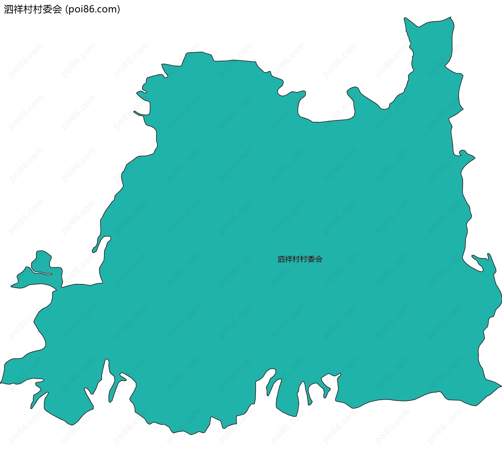 泗祥村村委会边界地图