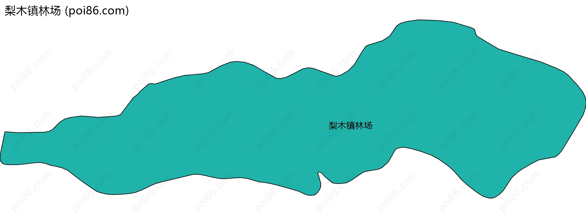 梨木镇林场边界地图