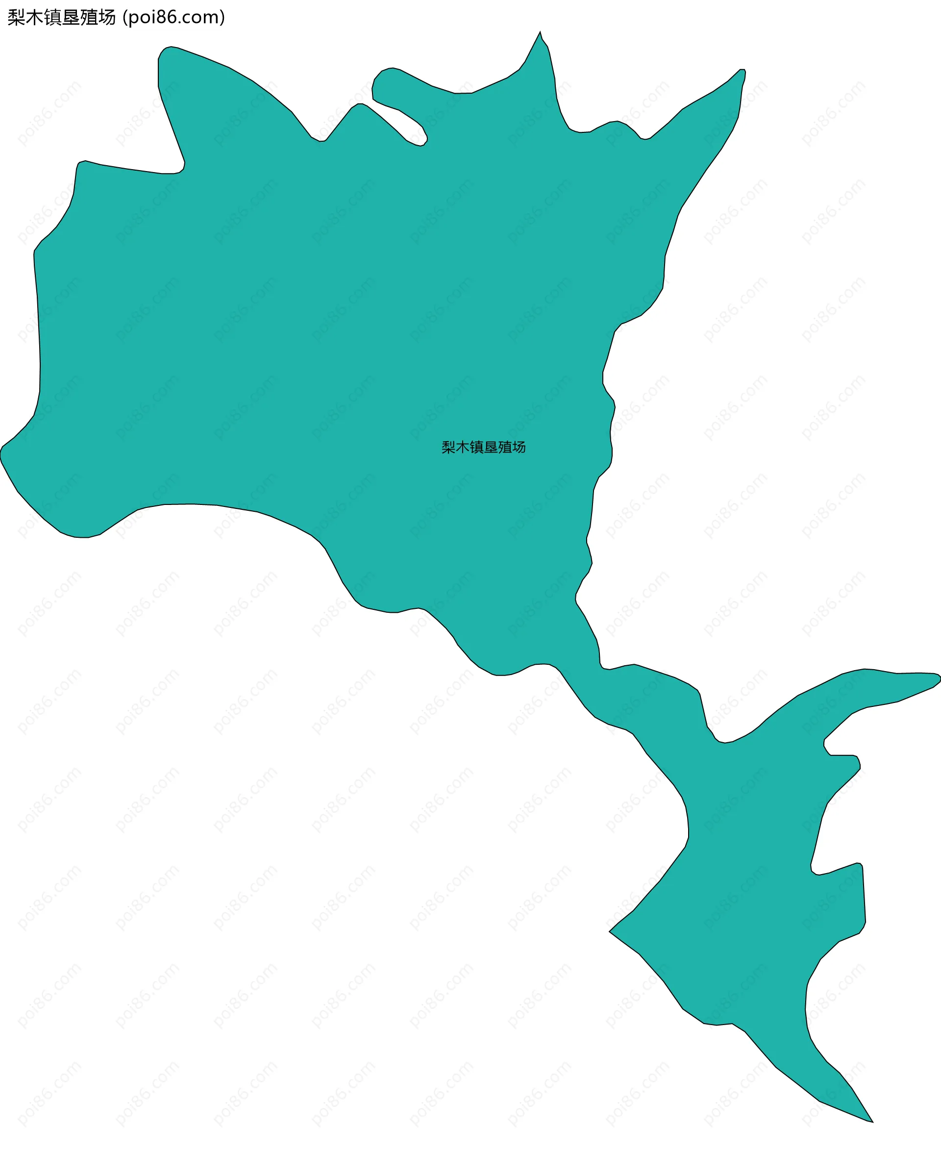 梨木镇垦殖场边界地图