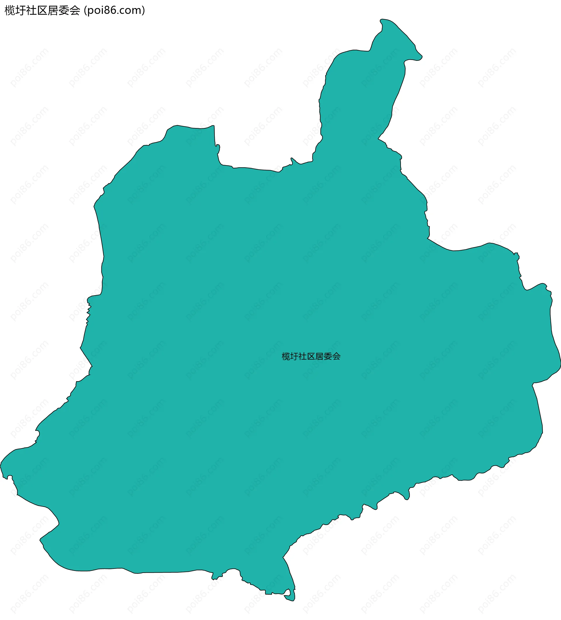 榄圩社区居委会边界地图