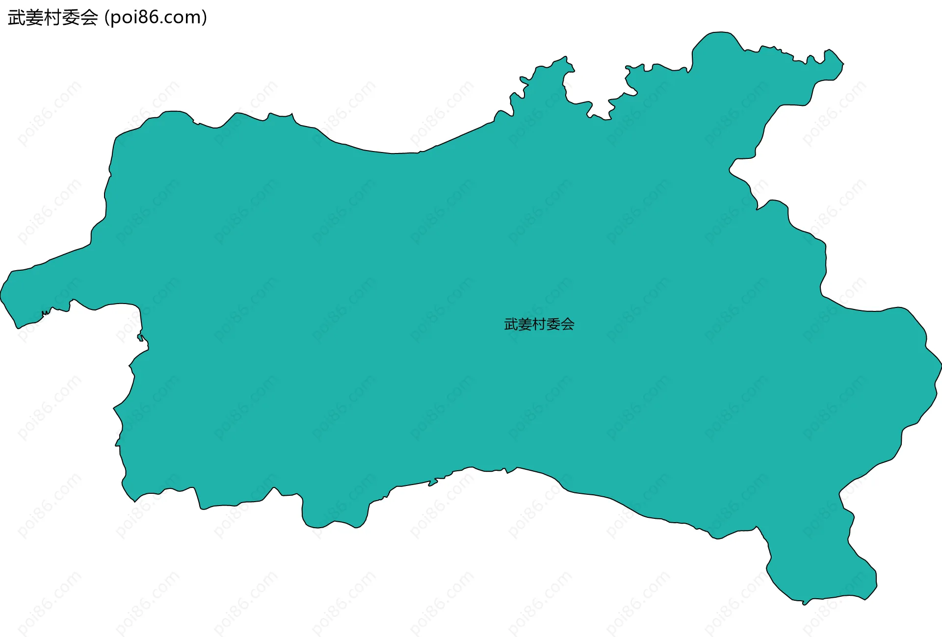 武姜村委会边界地图