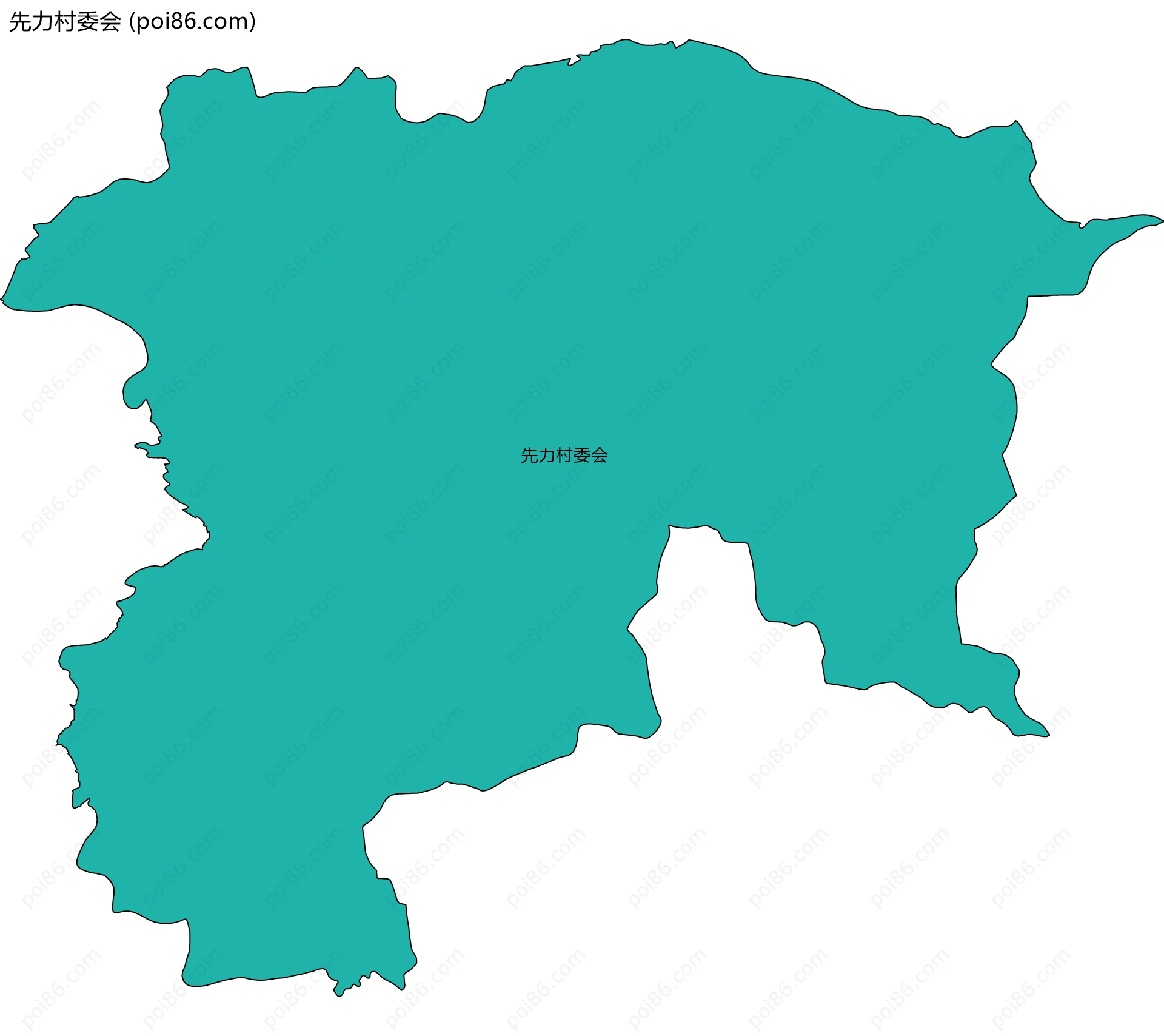 先力村委会边界地图