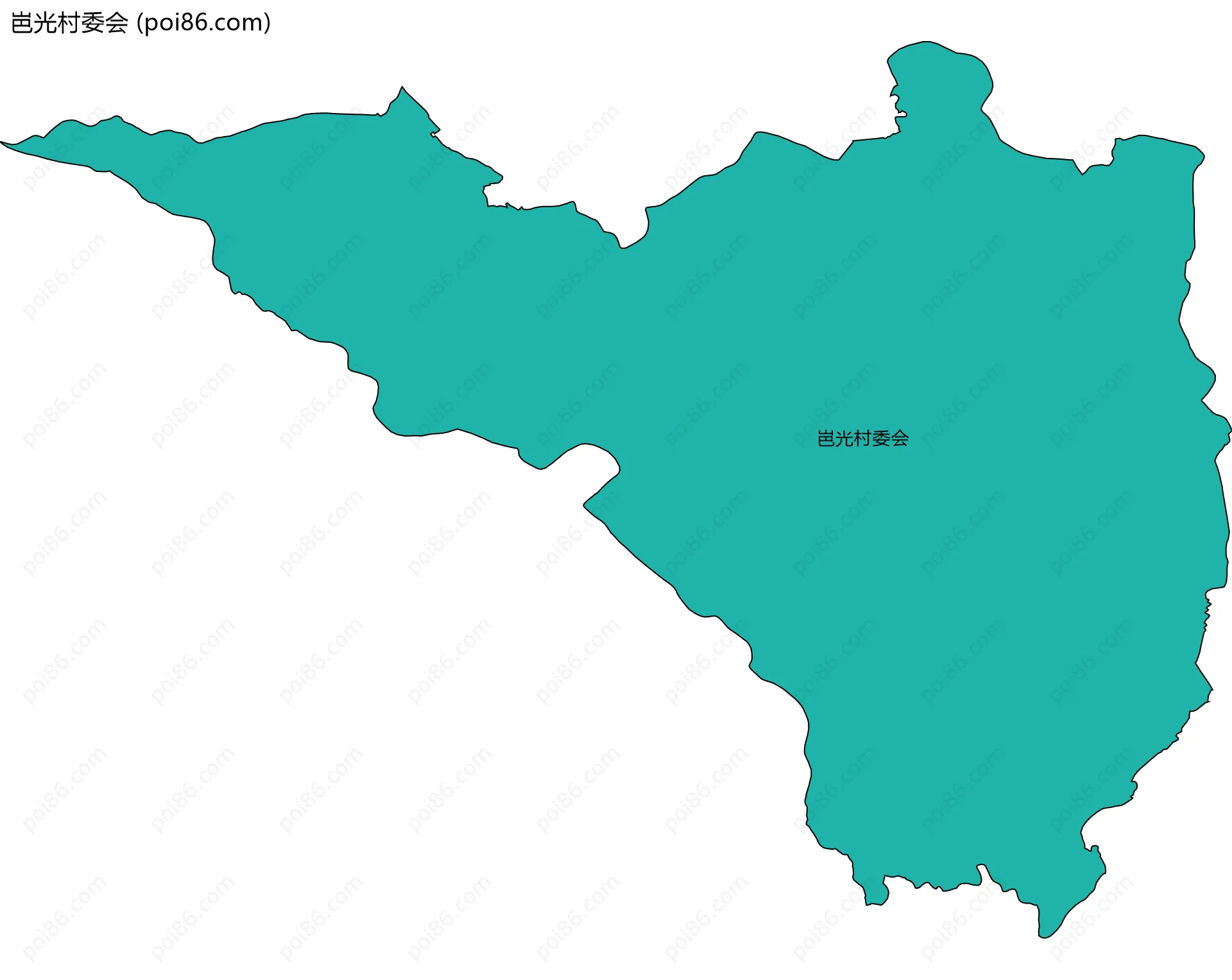 岜光村委会边界地图