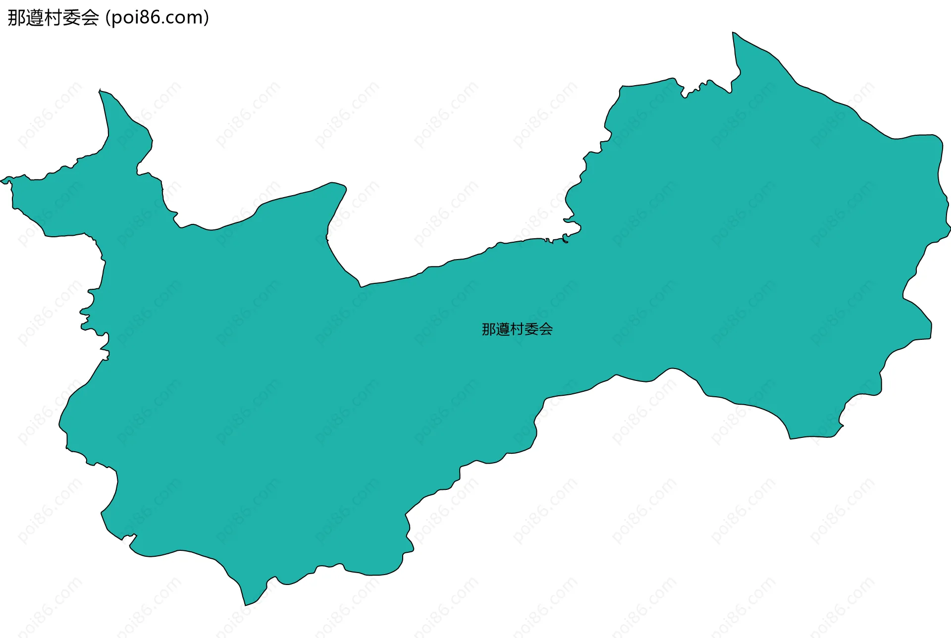 那遵村委会边界地图