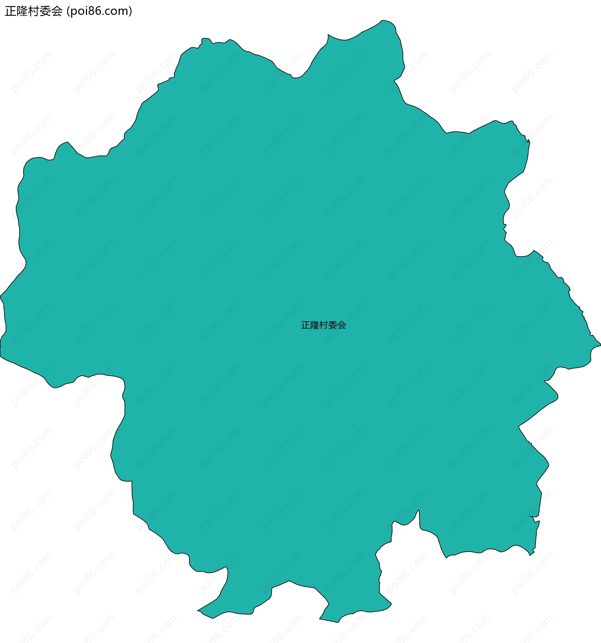 正隆村委会边界地图