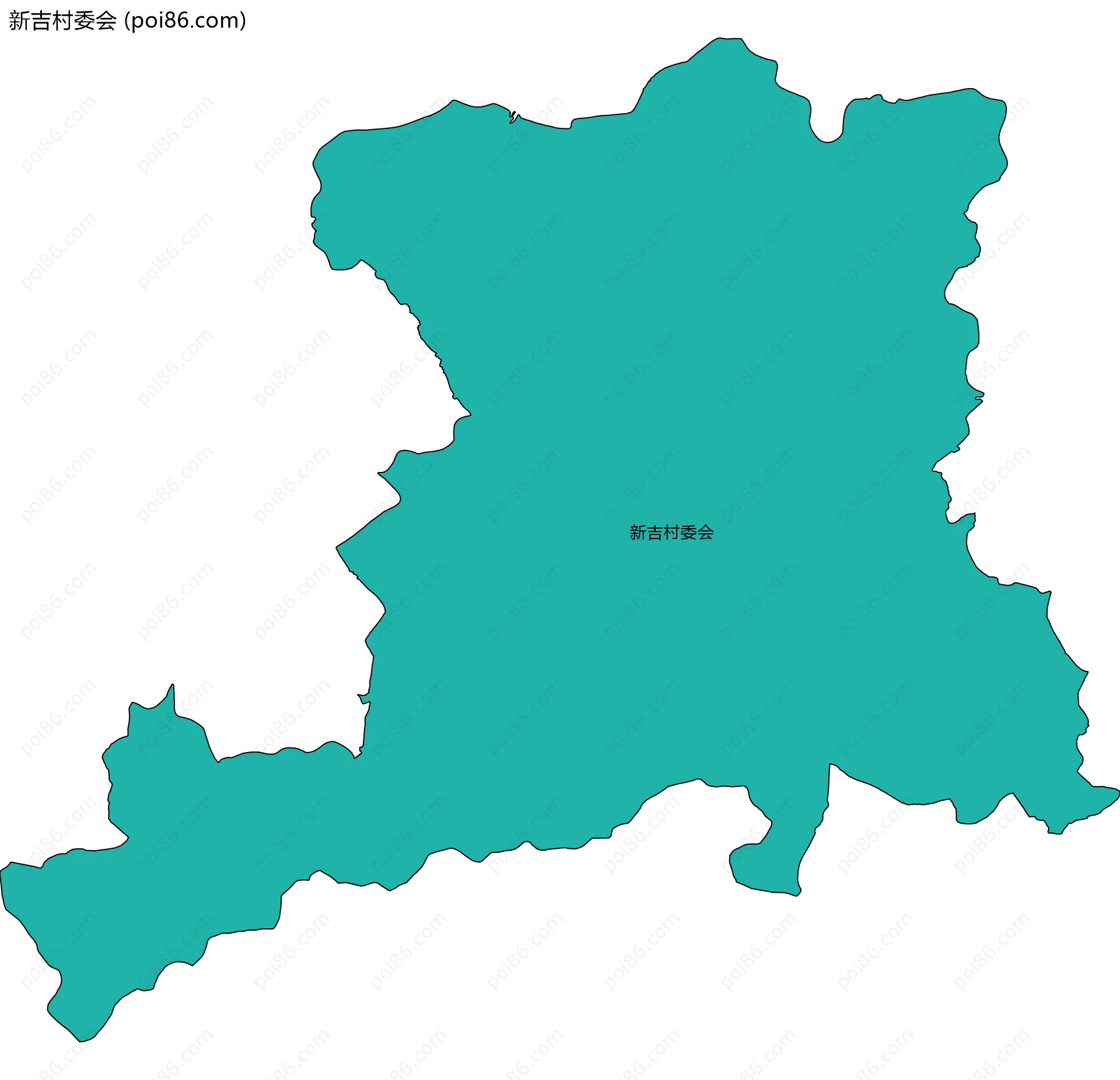 新吉村委会边界地图