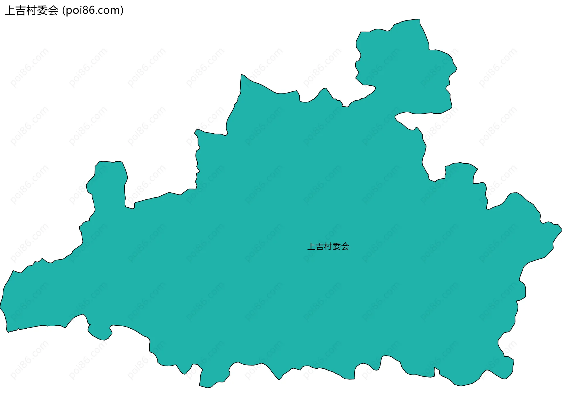 上吉村委会边界地图
