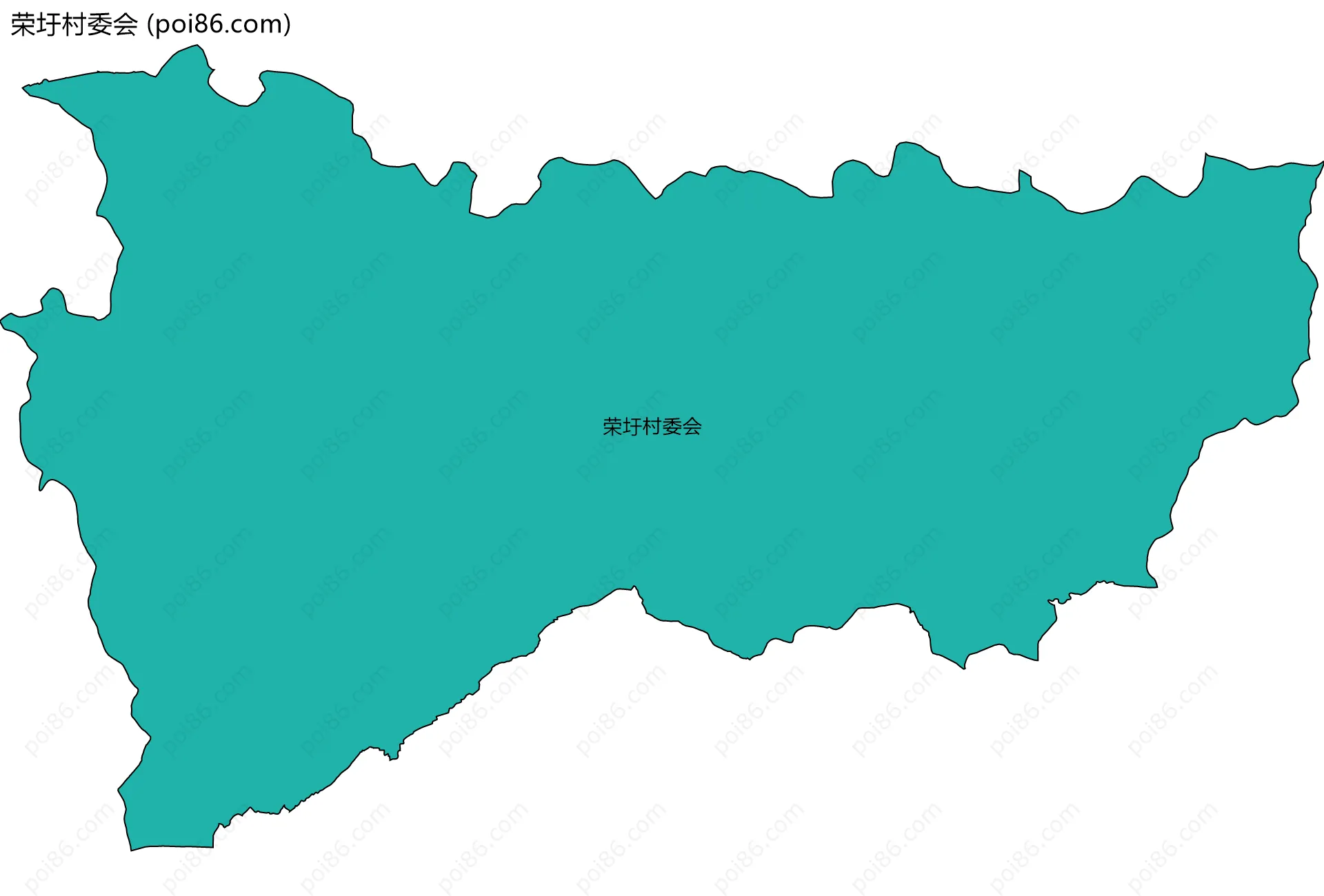 荣圩村委会边界地图
