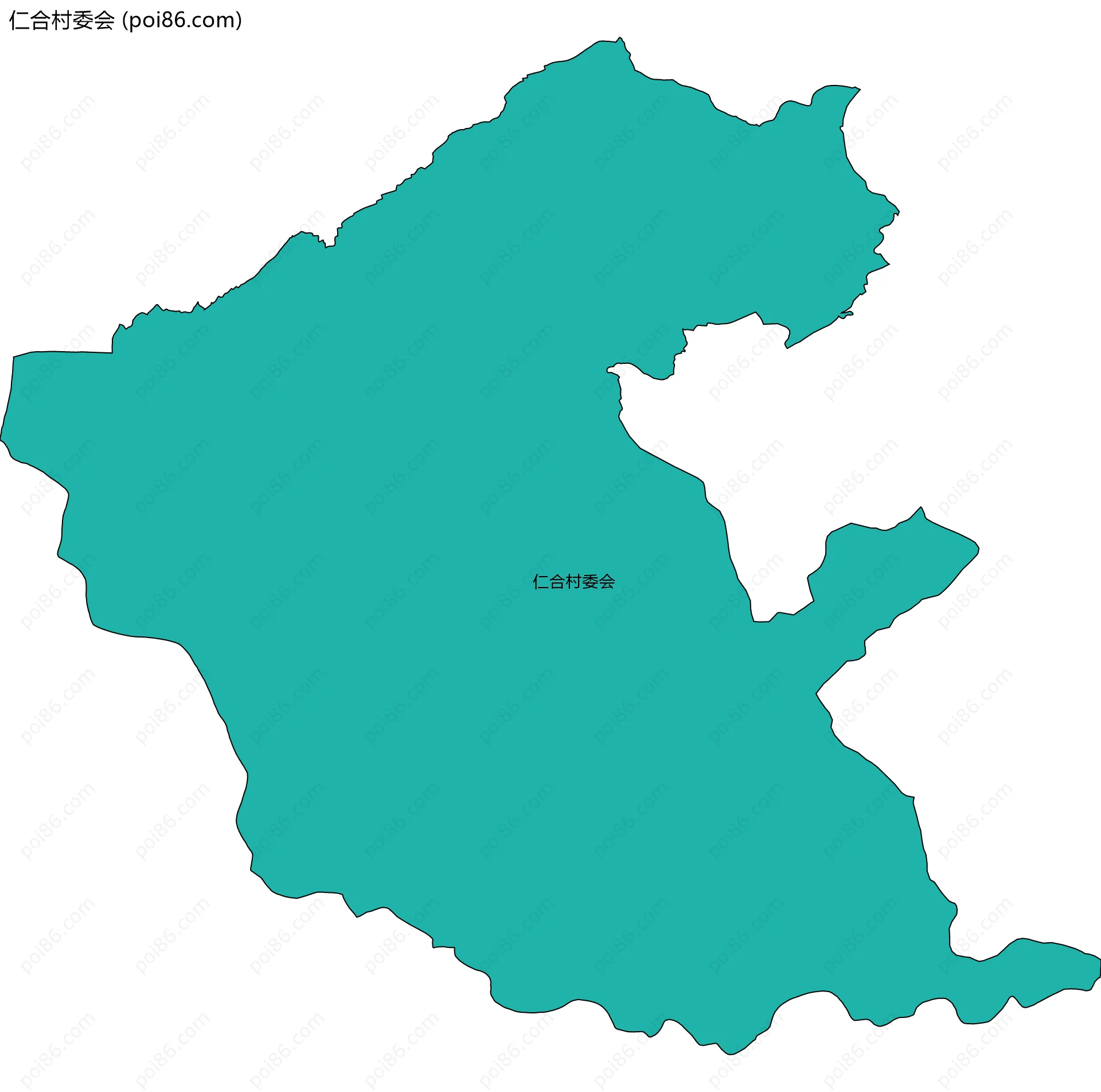 仁合村委会边界地图