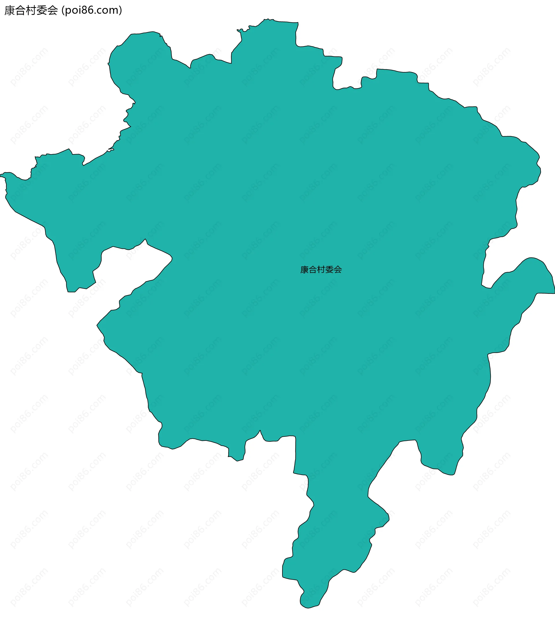 康合村委会边界地图