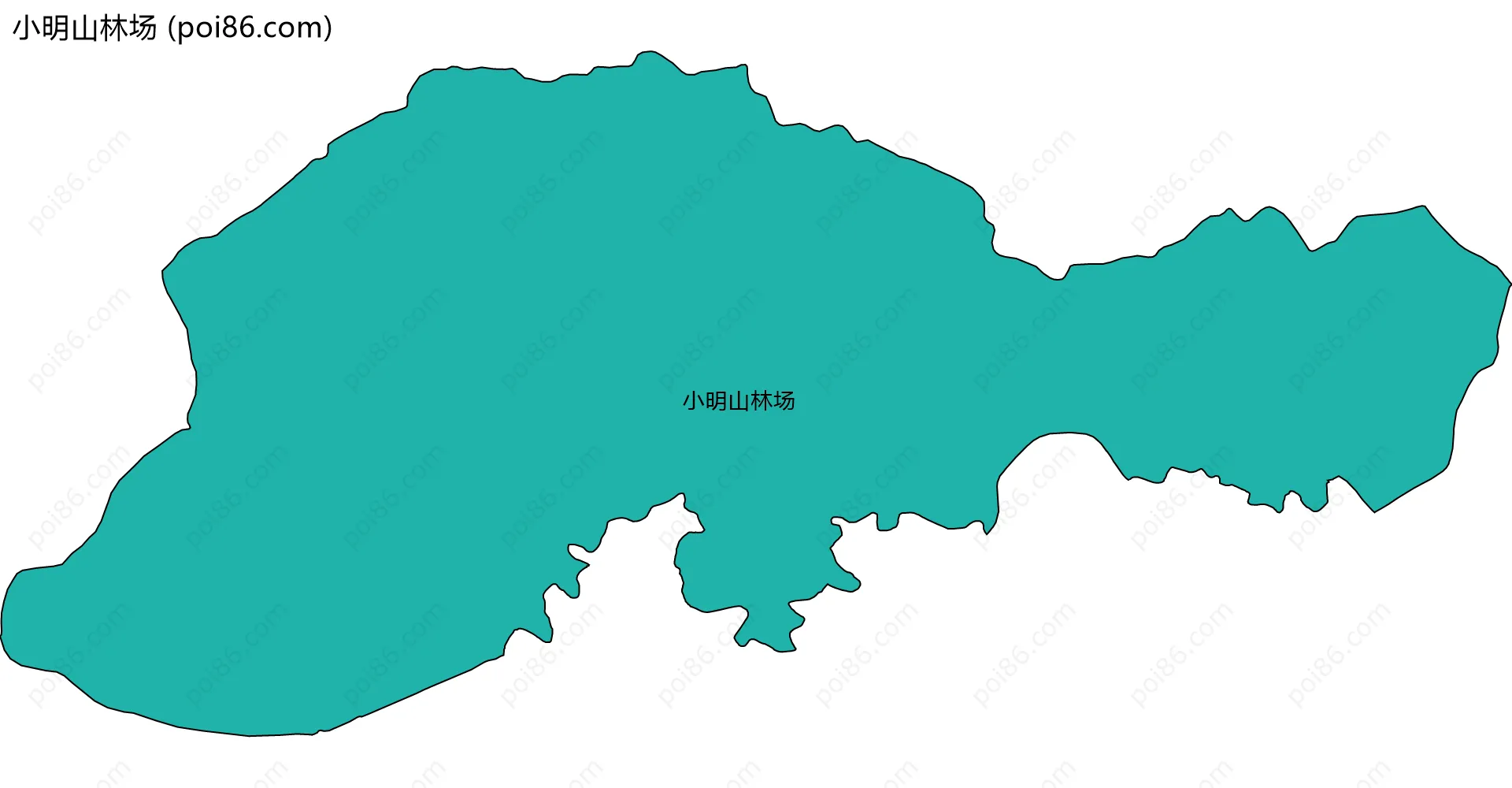 小明山林场边界地图