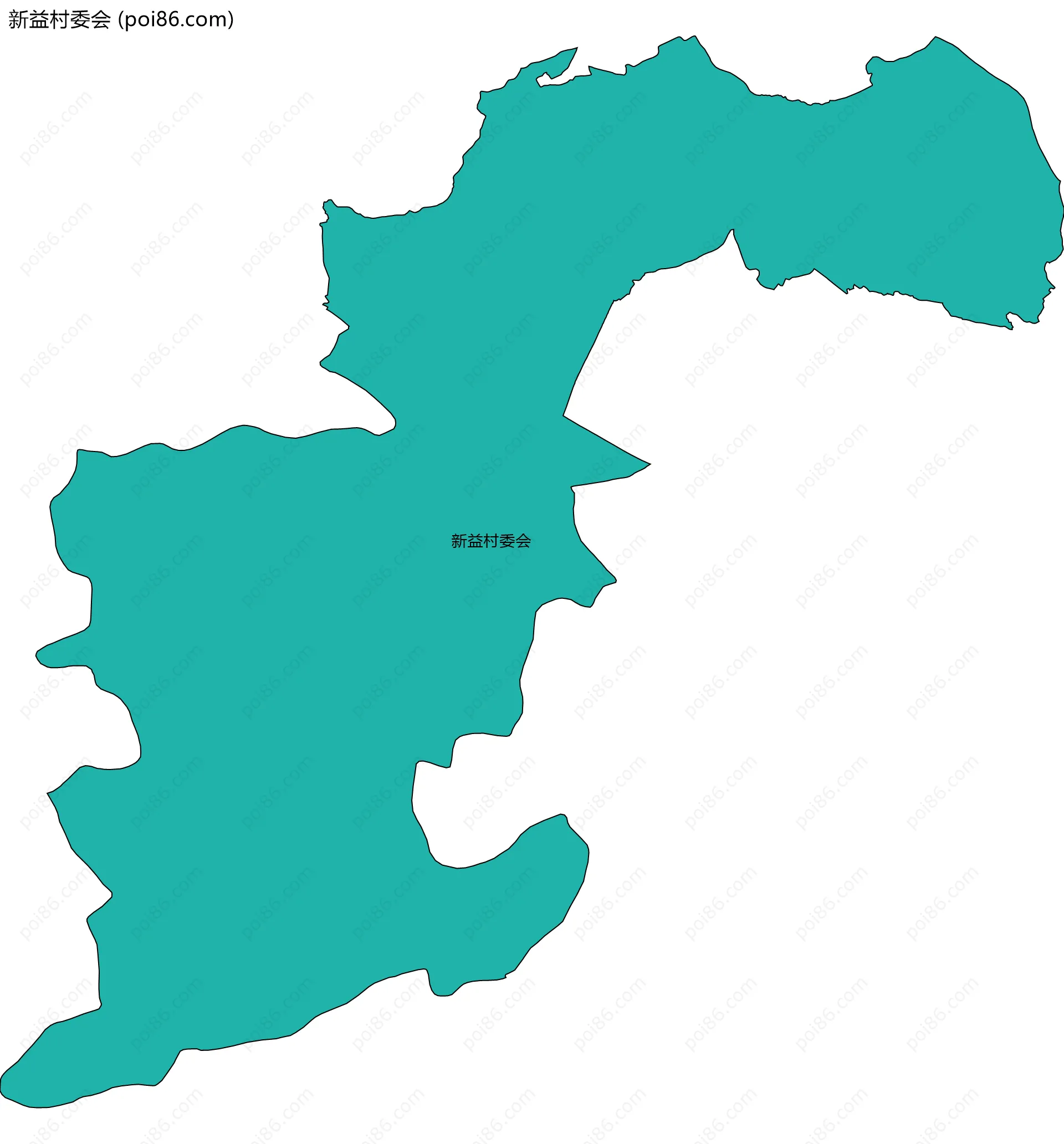 新益村委会边界地图