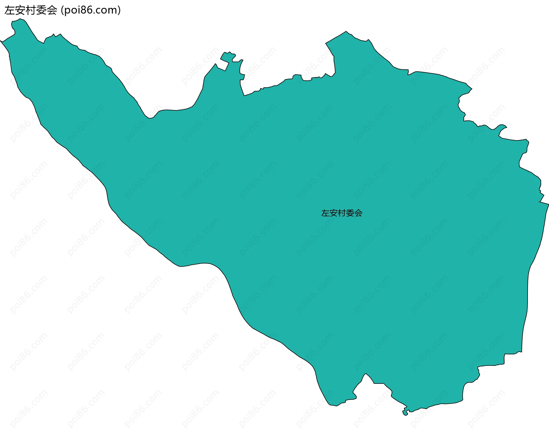 左安村委会边界地图