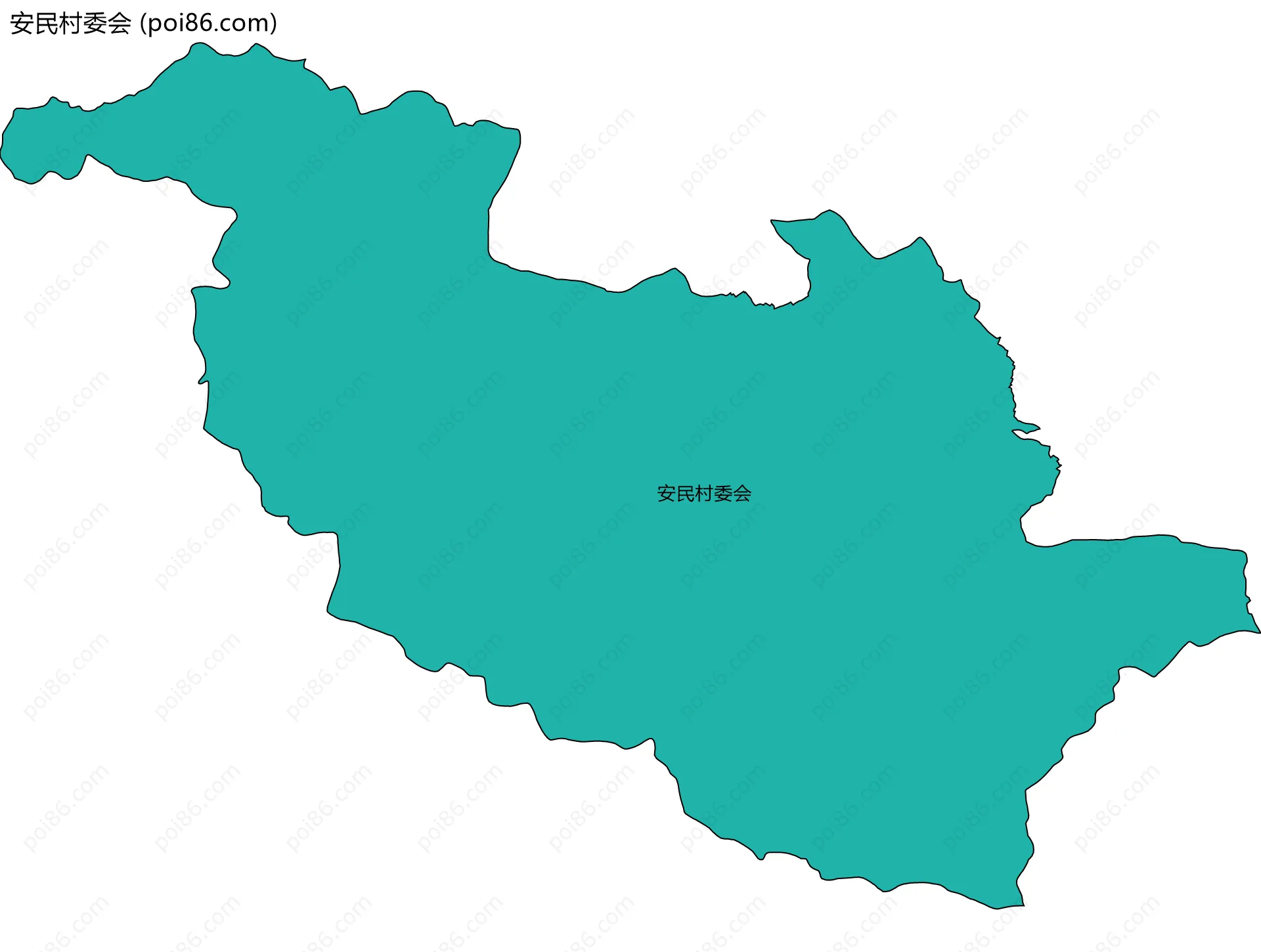 安民村委会边界地图