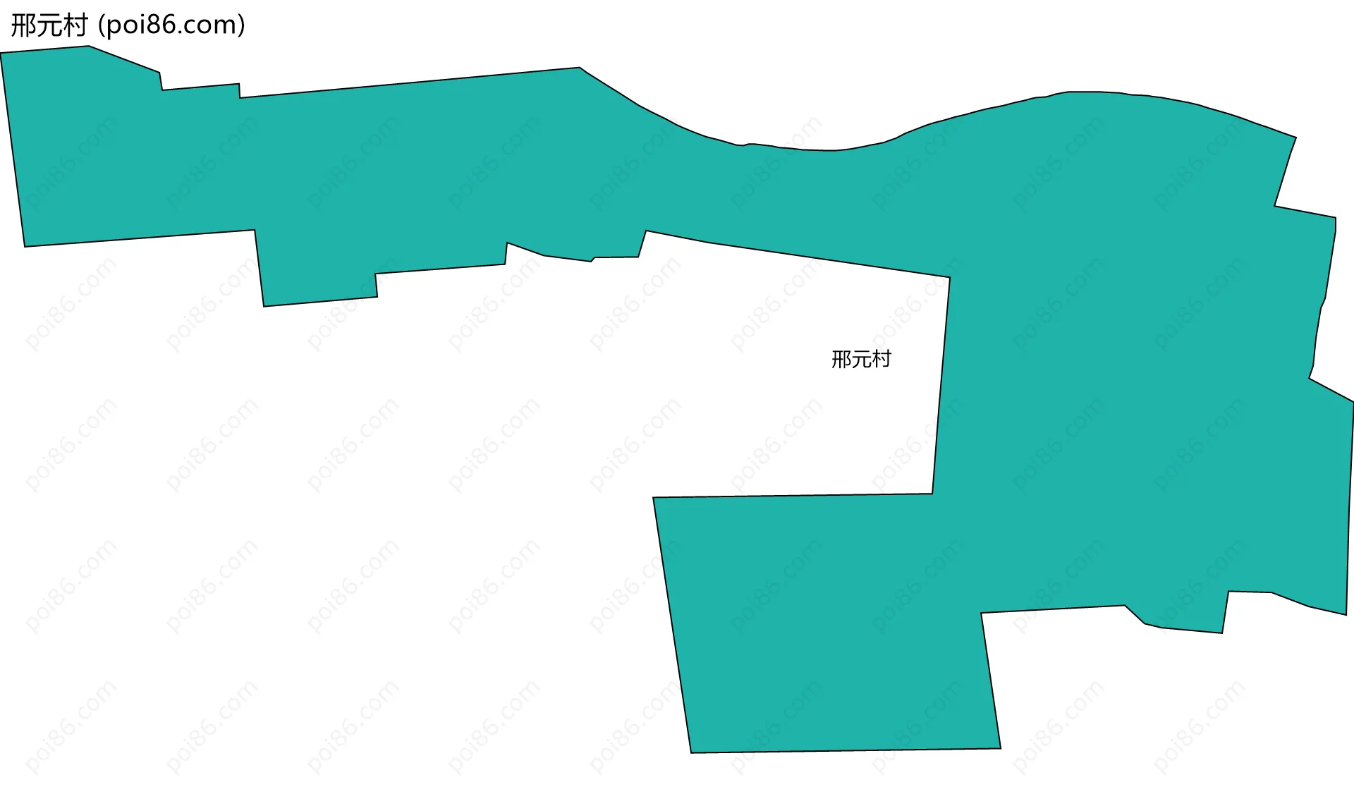 邢元村边界地图