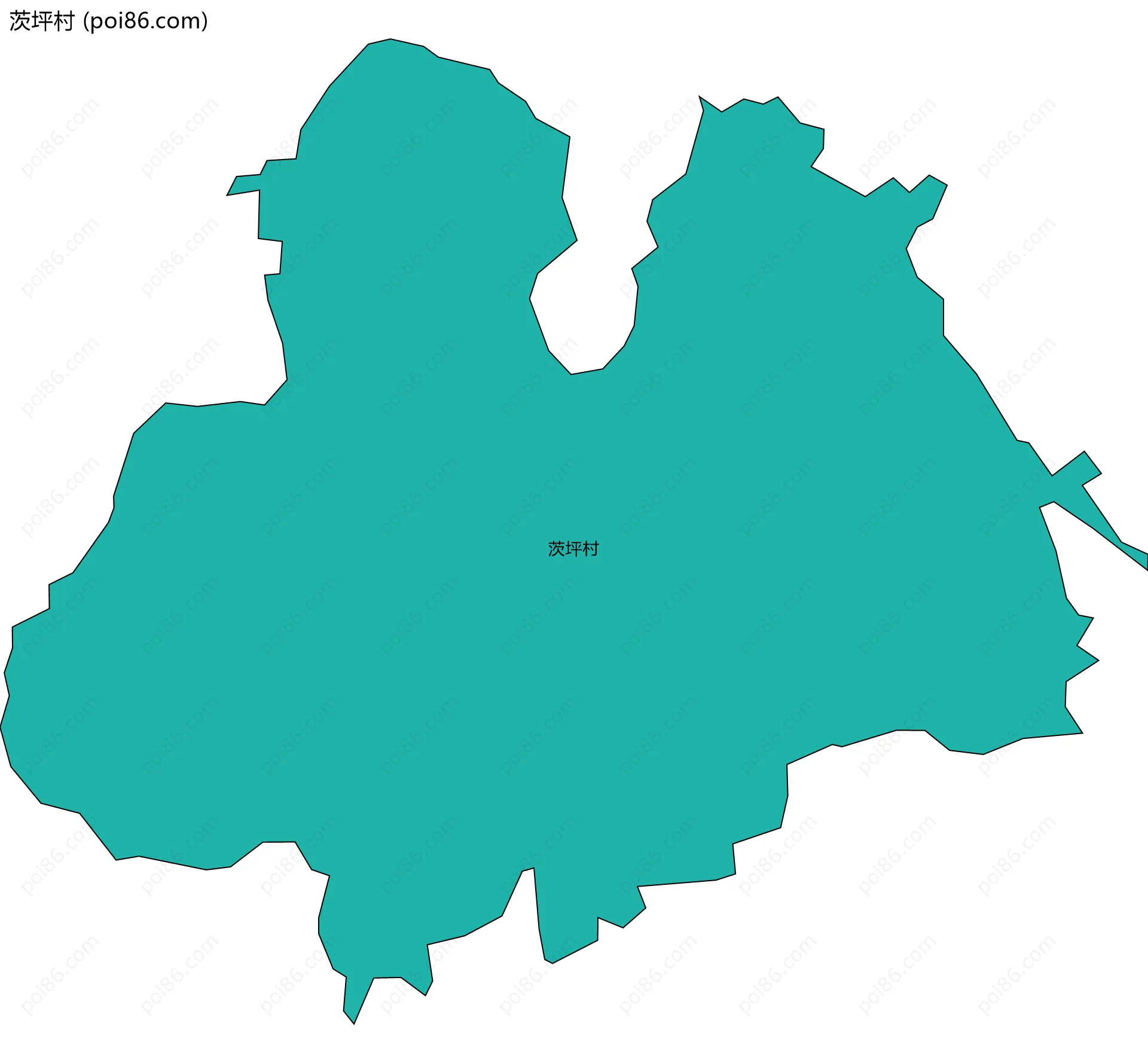 茨坪村边界地图