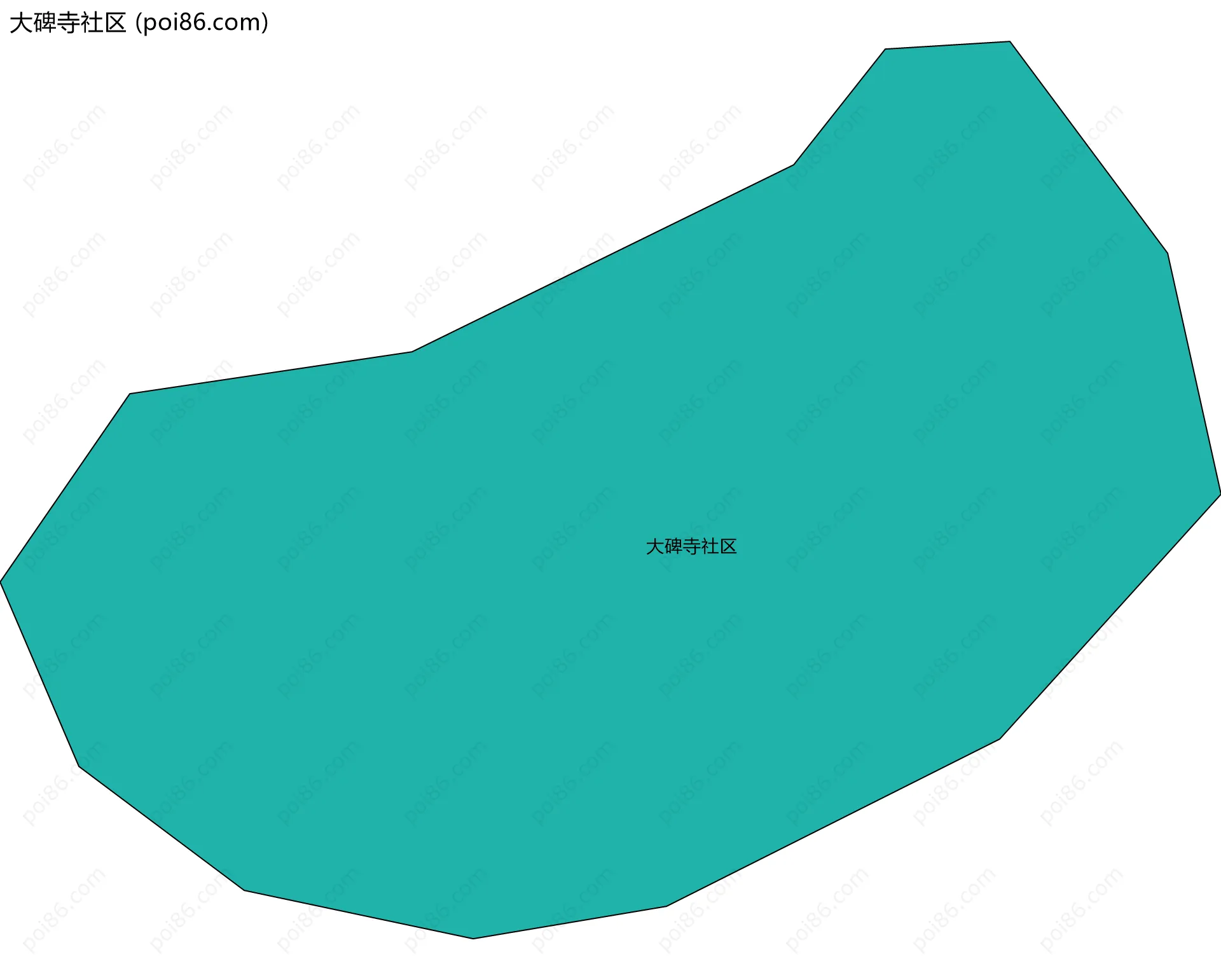 大碑寺社区边界地图