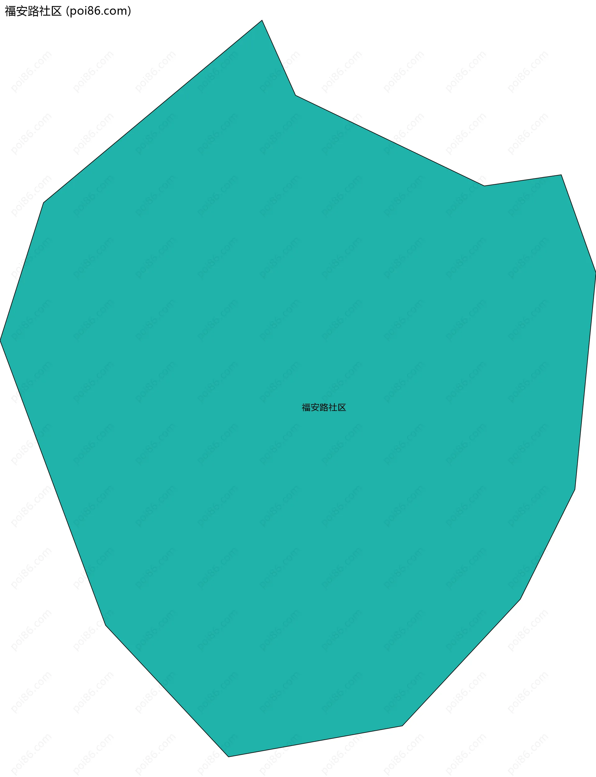 福安路社区边界地图