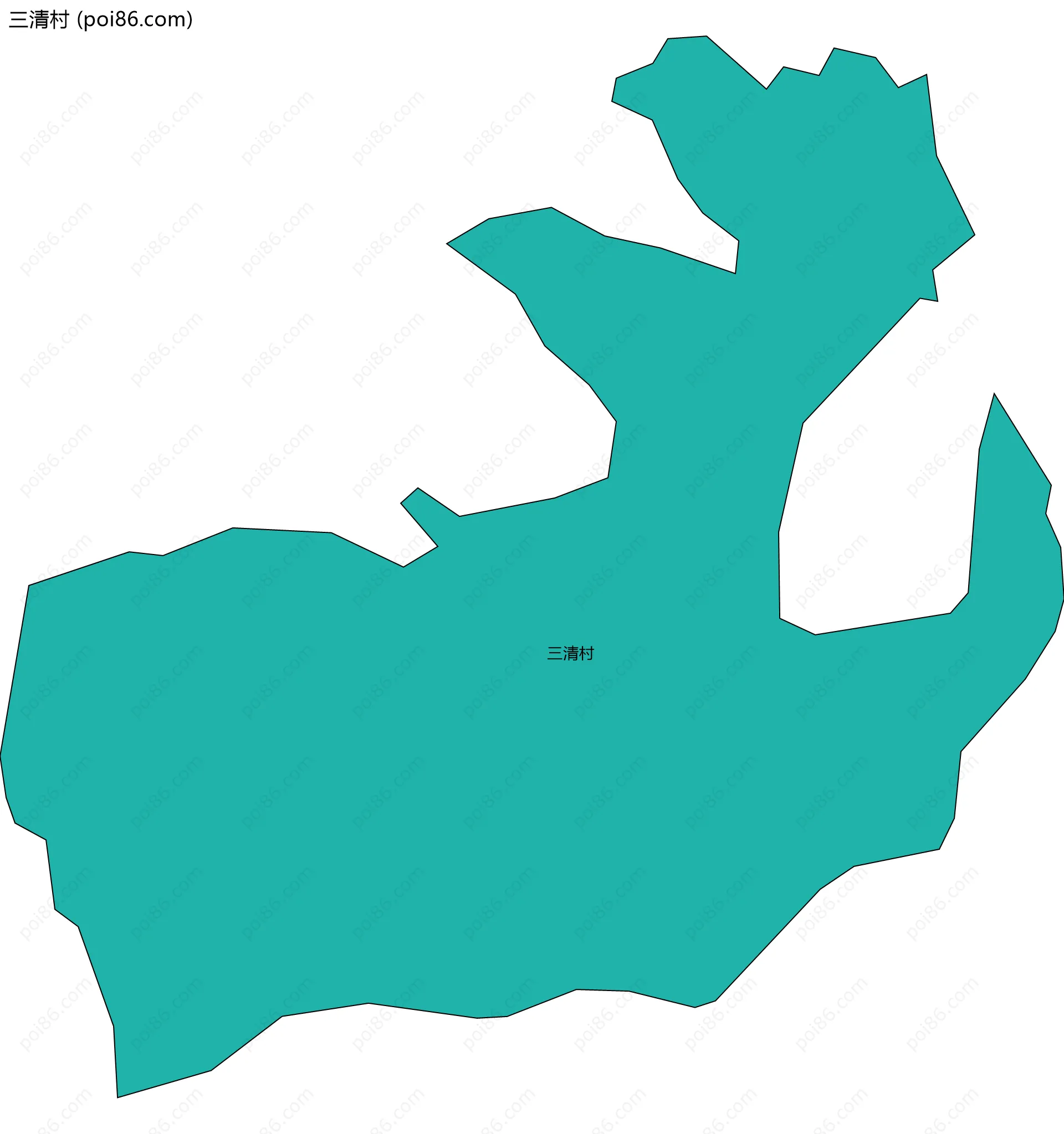 三清村边界地图