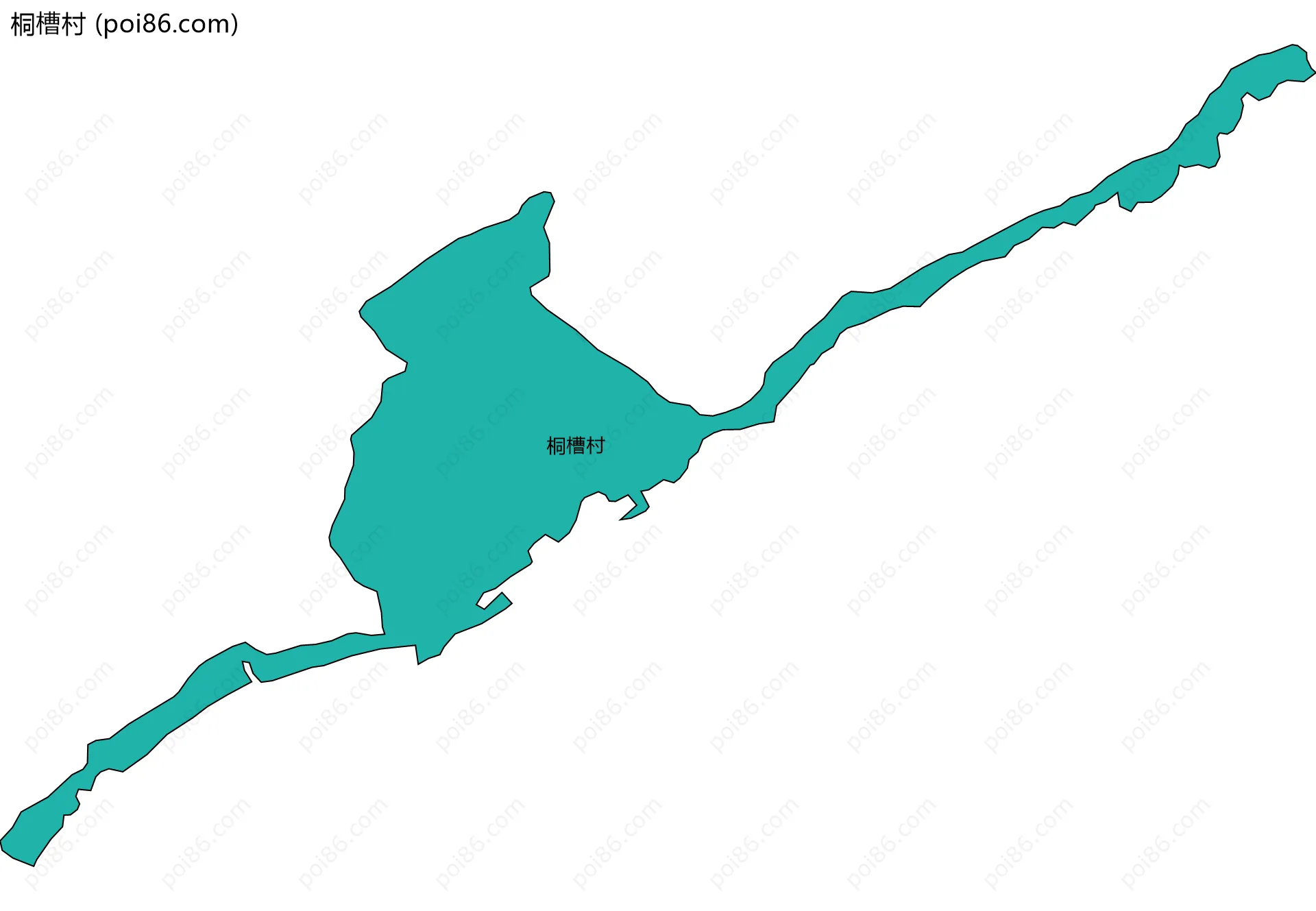 桐槽村边界地图