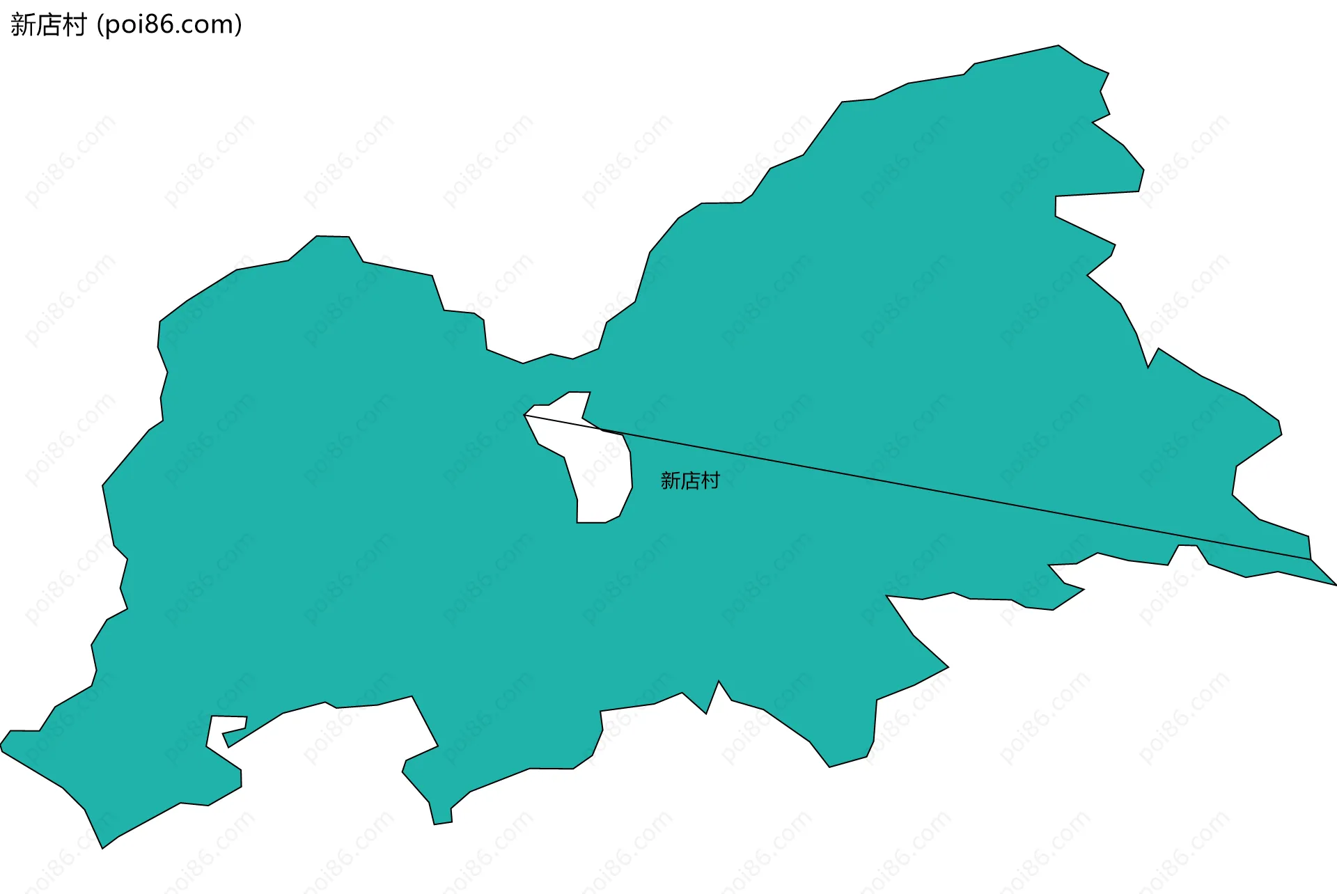 新店村边界地图
