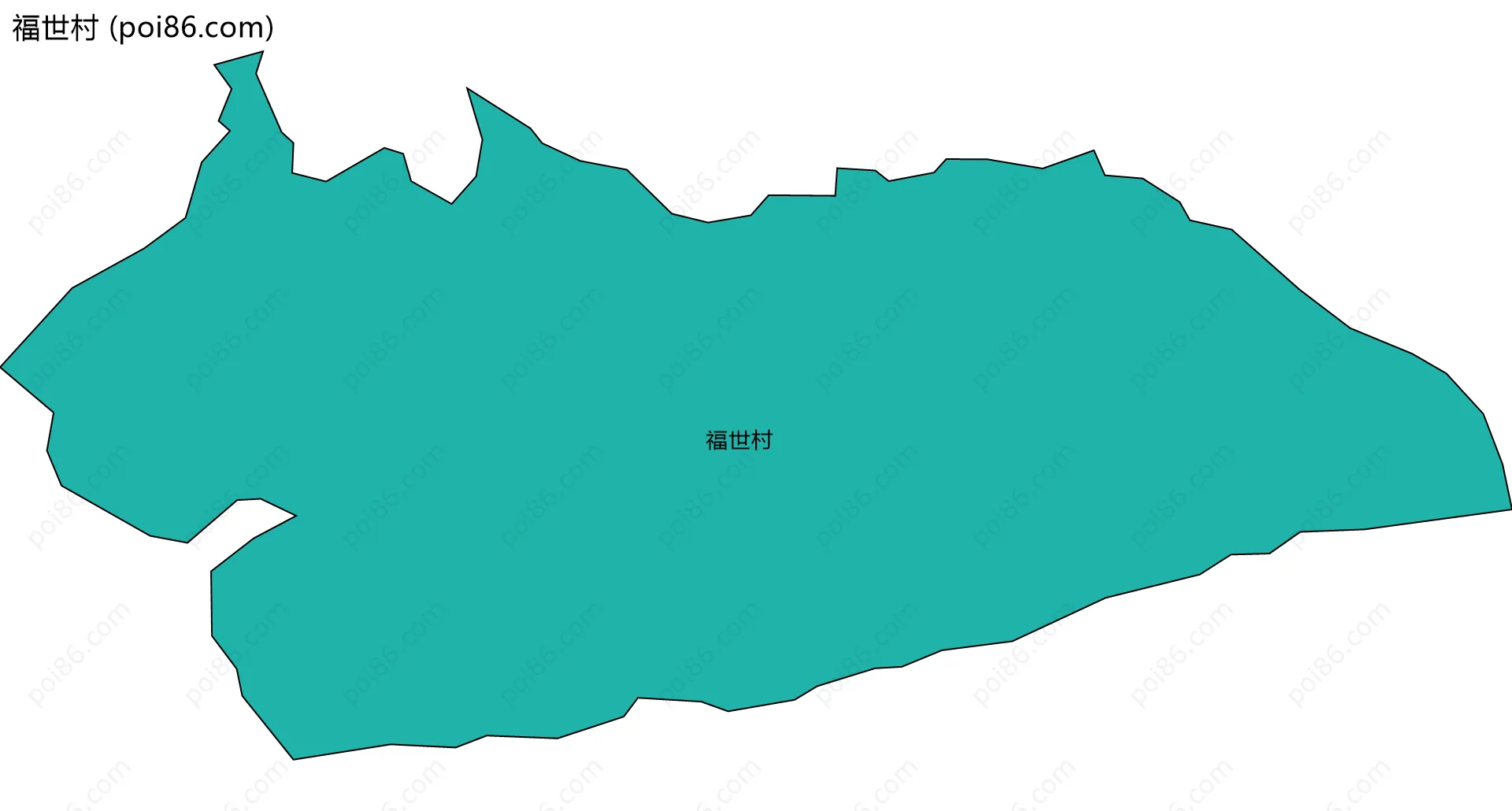 福世村边界地图