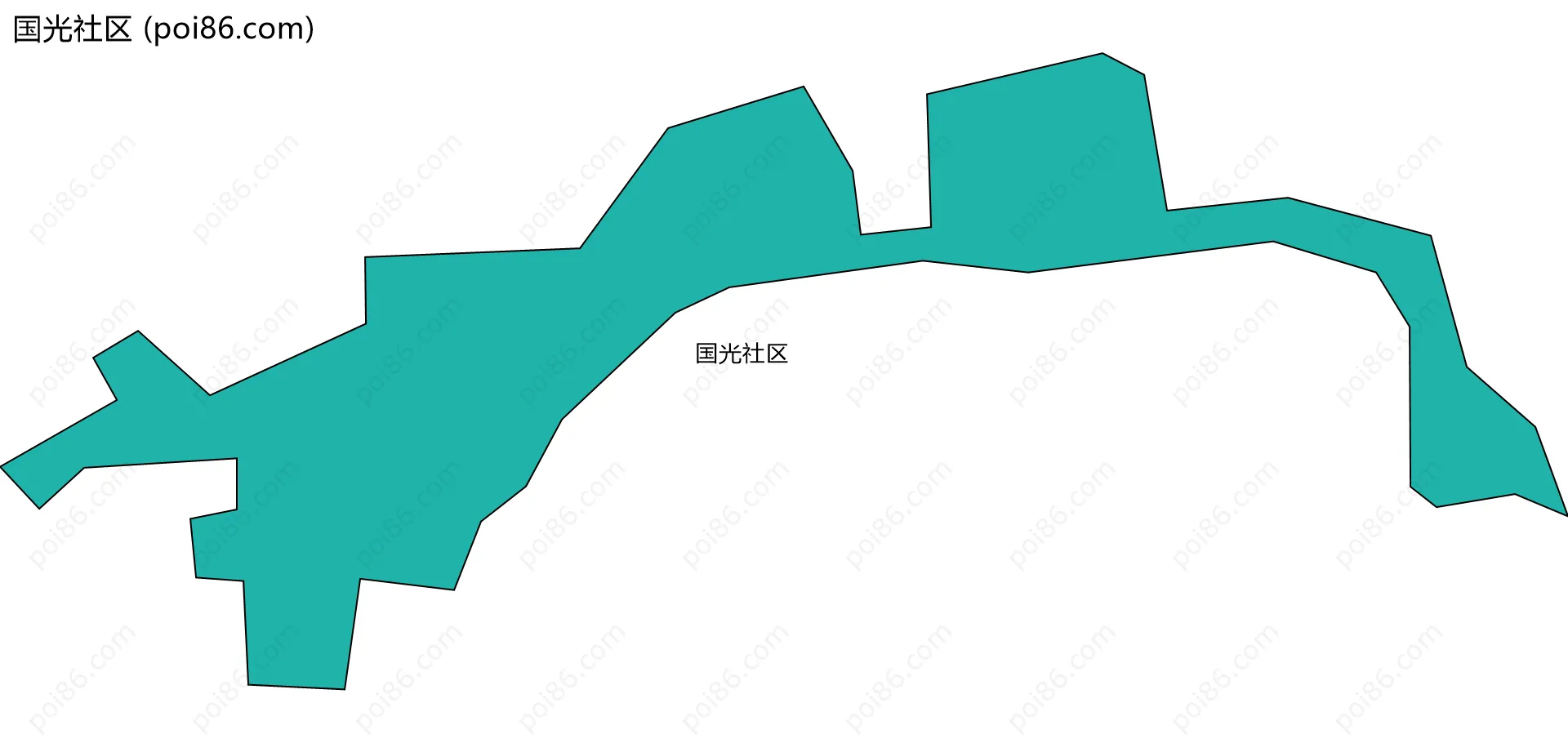 国光社区边界地图