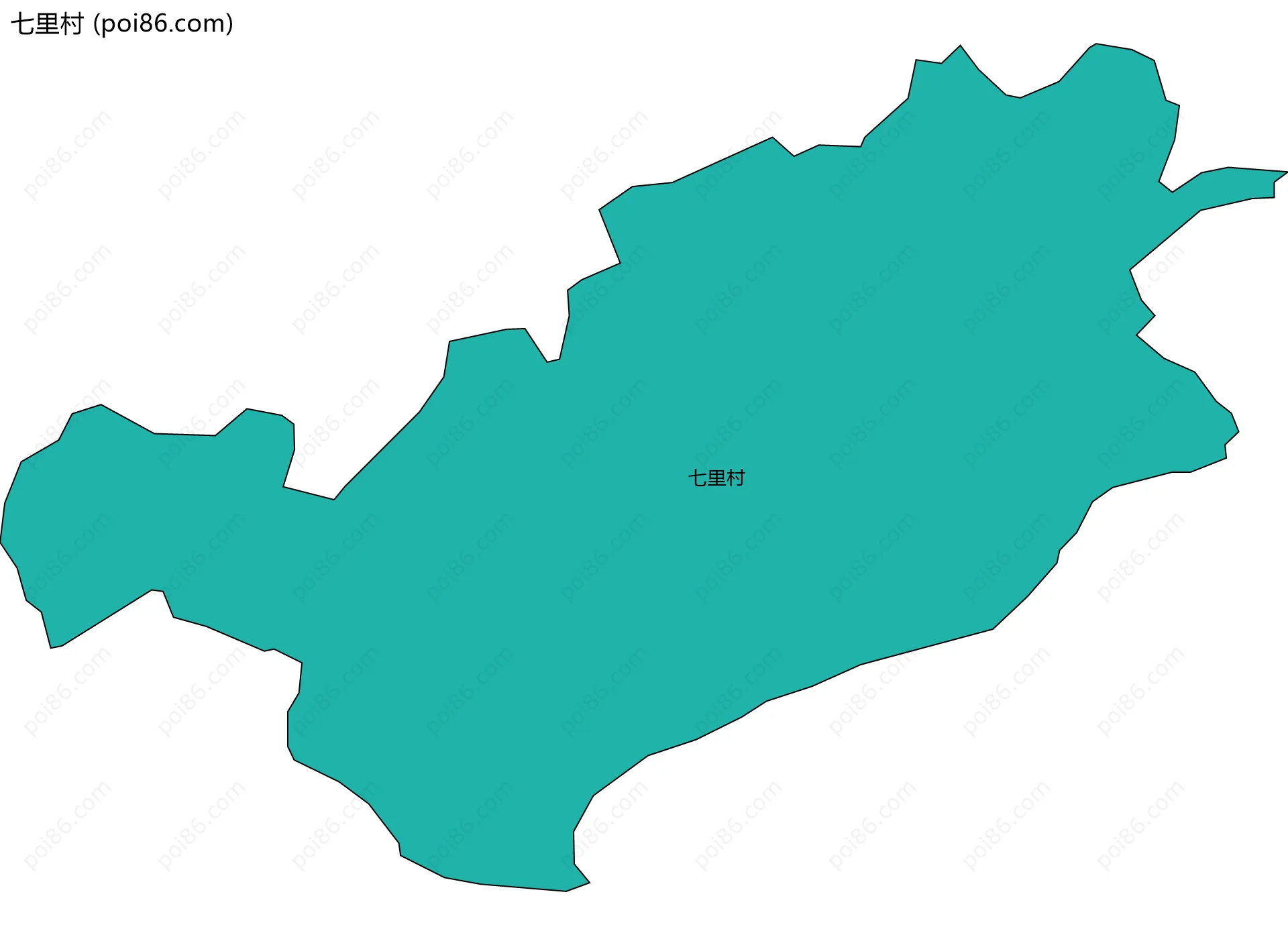 七里村边界地图
