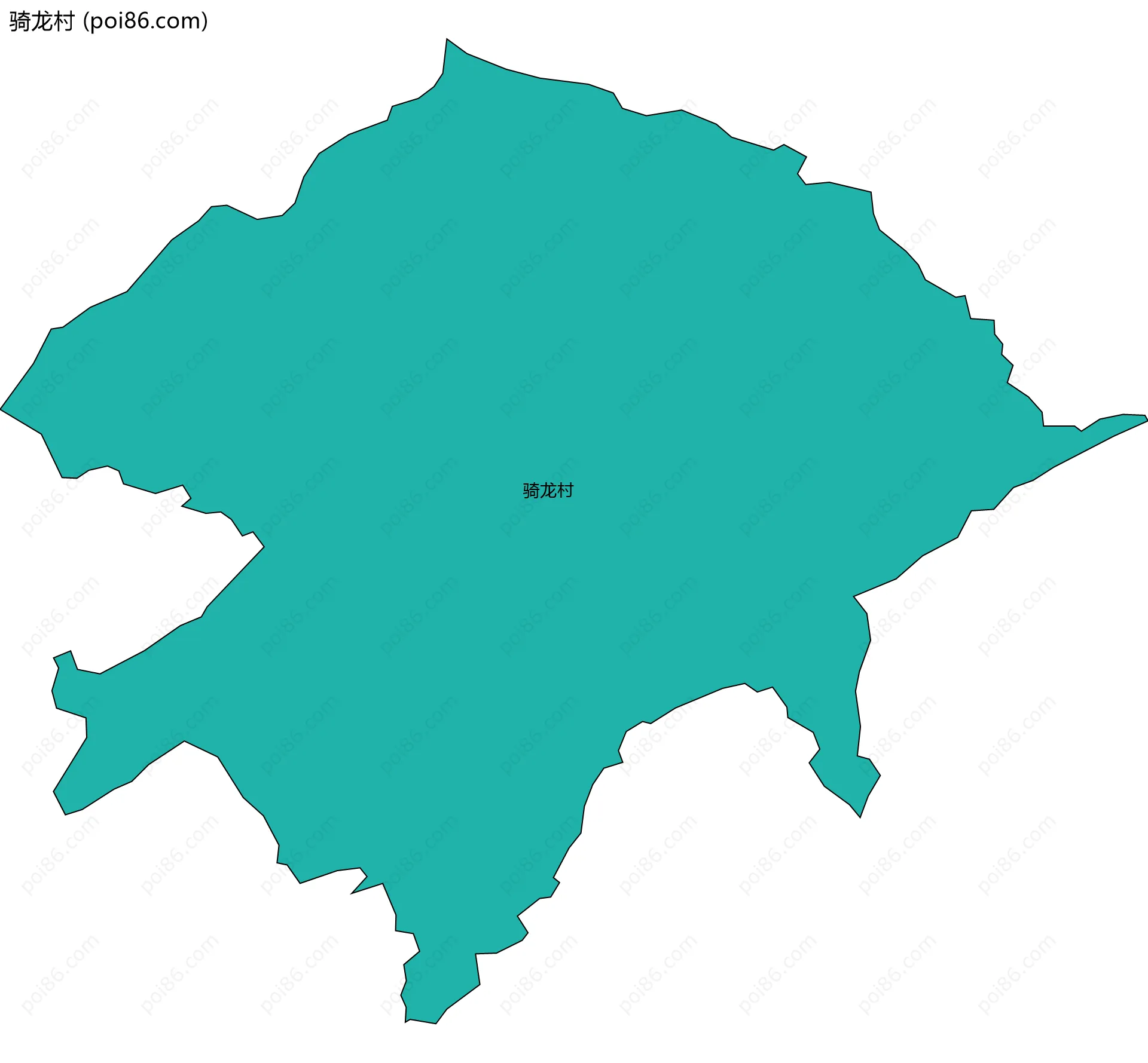 骑龙村边界地图