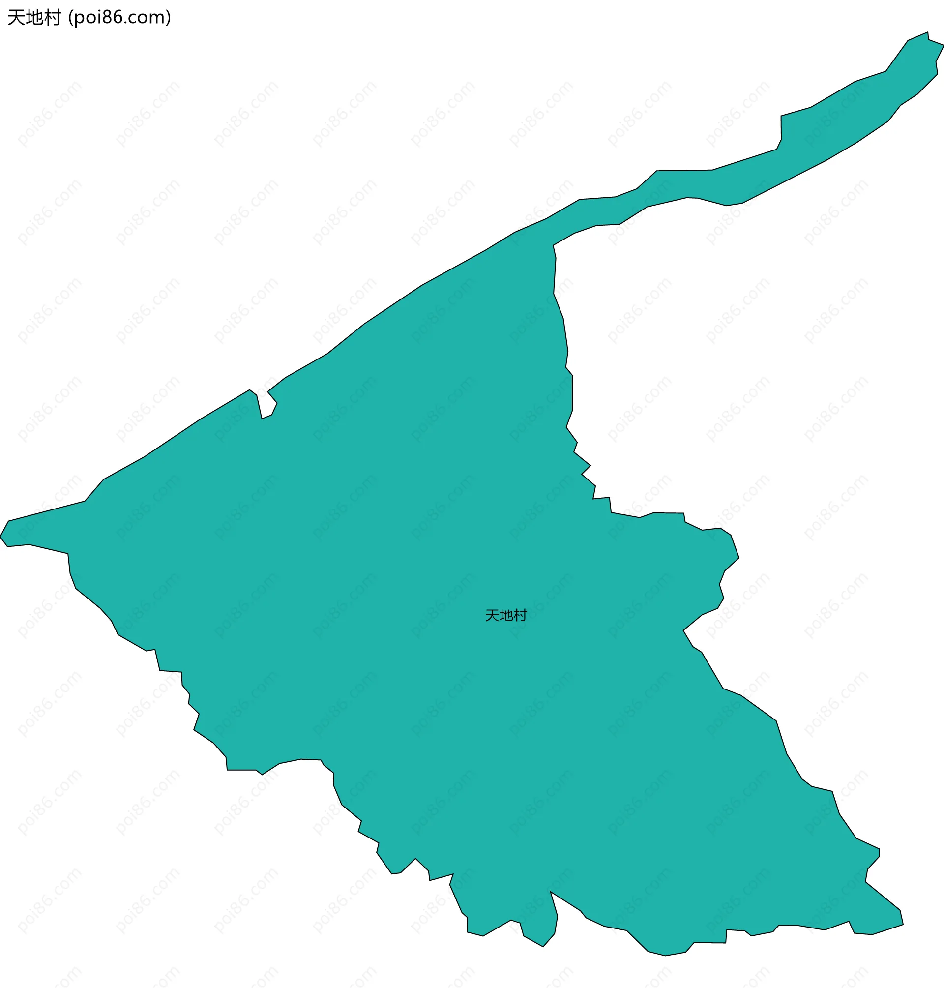 天地村边界地图