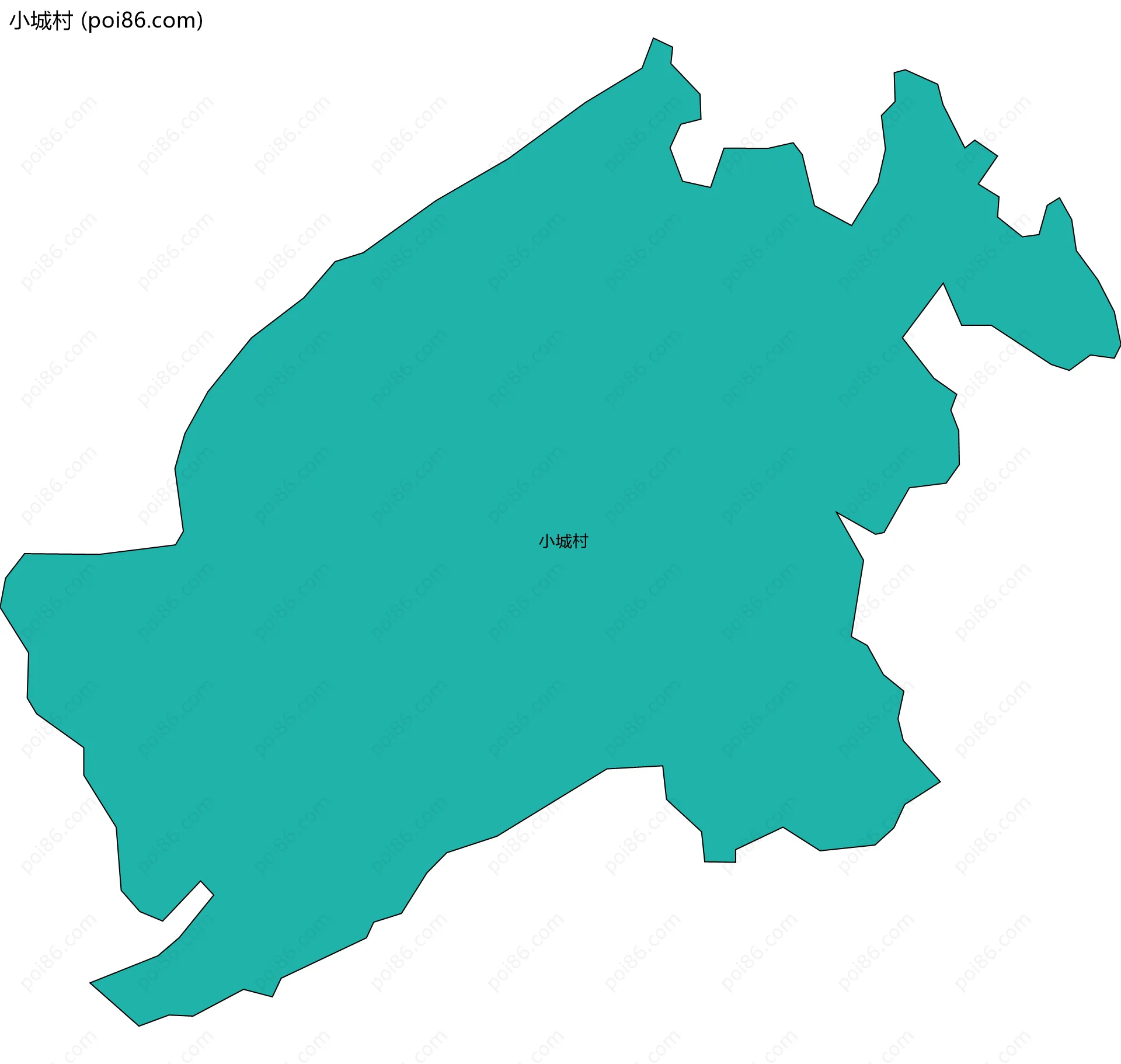 小城村边界地图